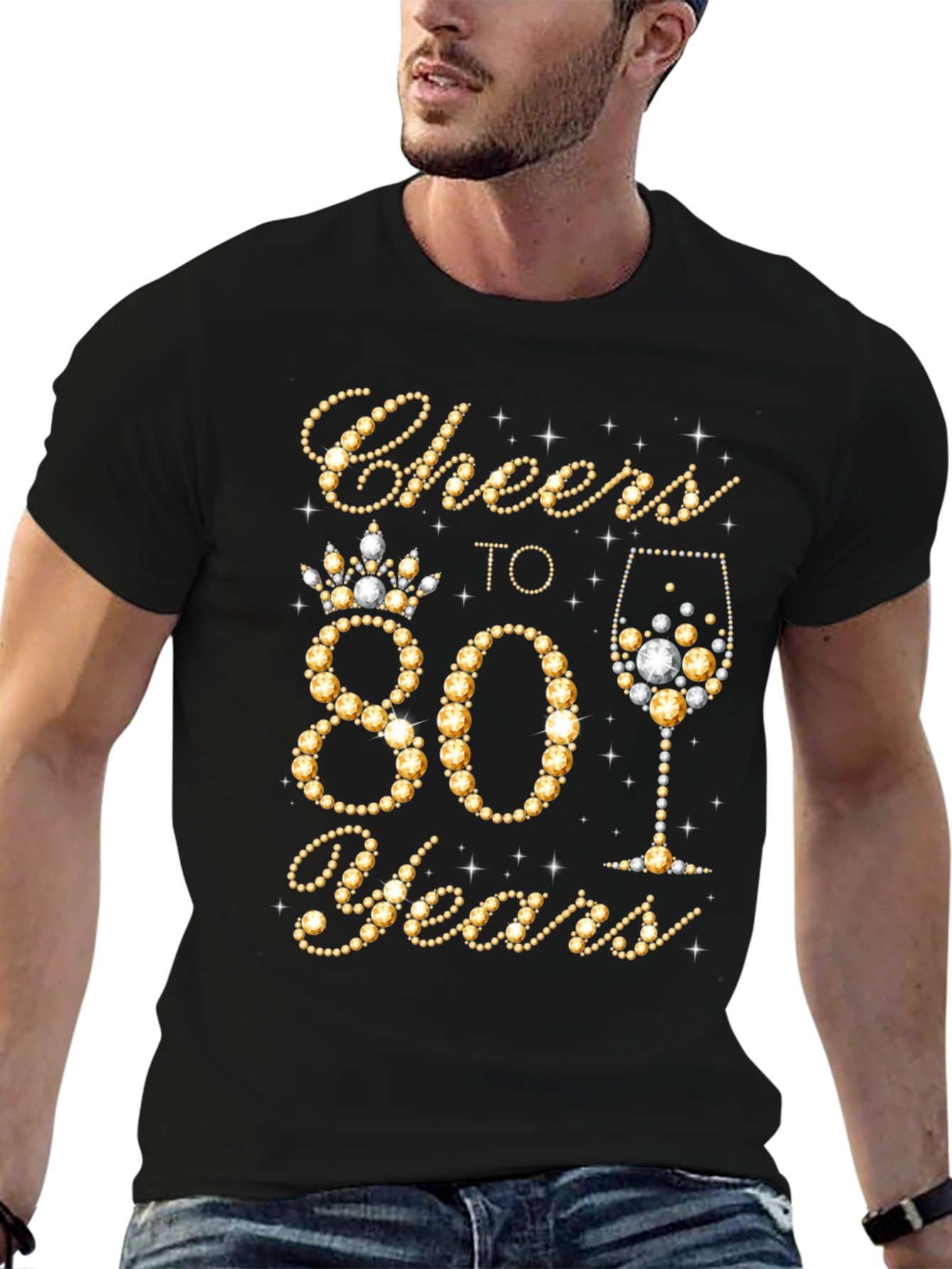 Cheers to 80 Years Birthday T-Shirt