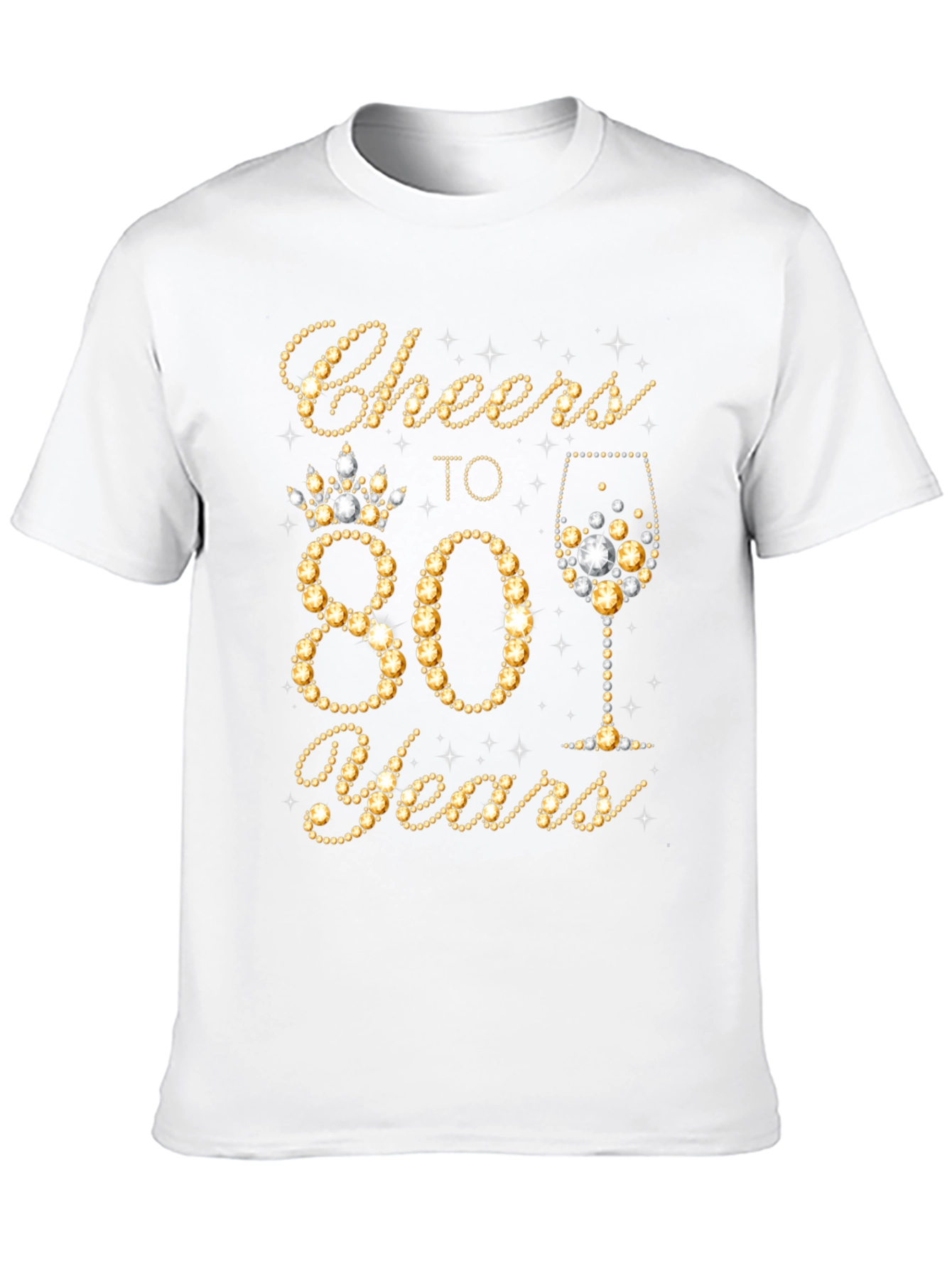 Cheers to 80 Years Birthday T-Shirt