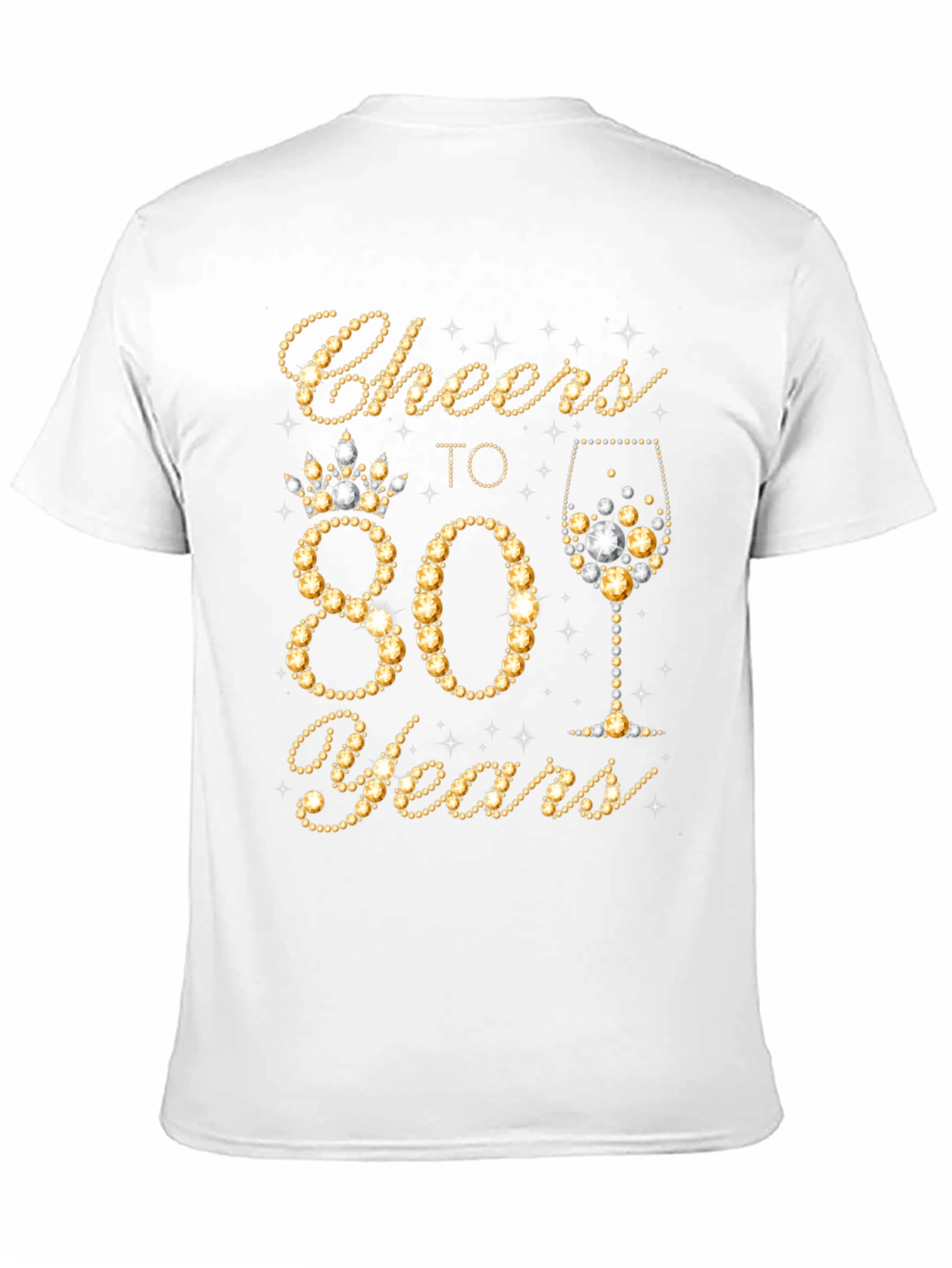 Cheers to 80 Years Birthday T-Shirt
