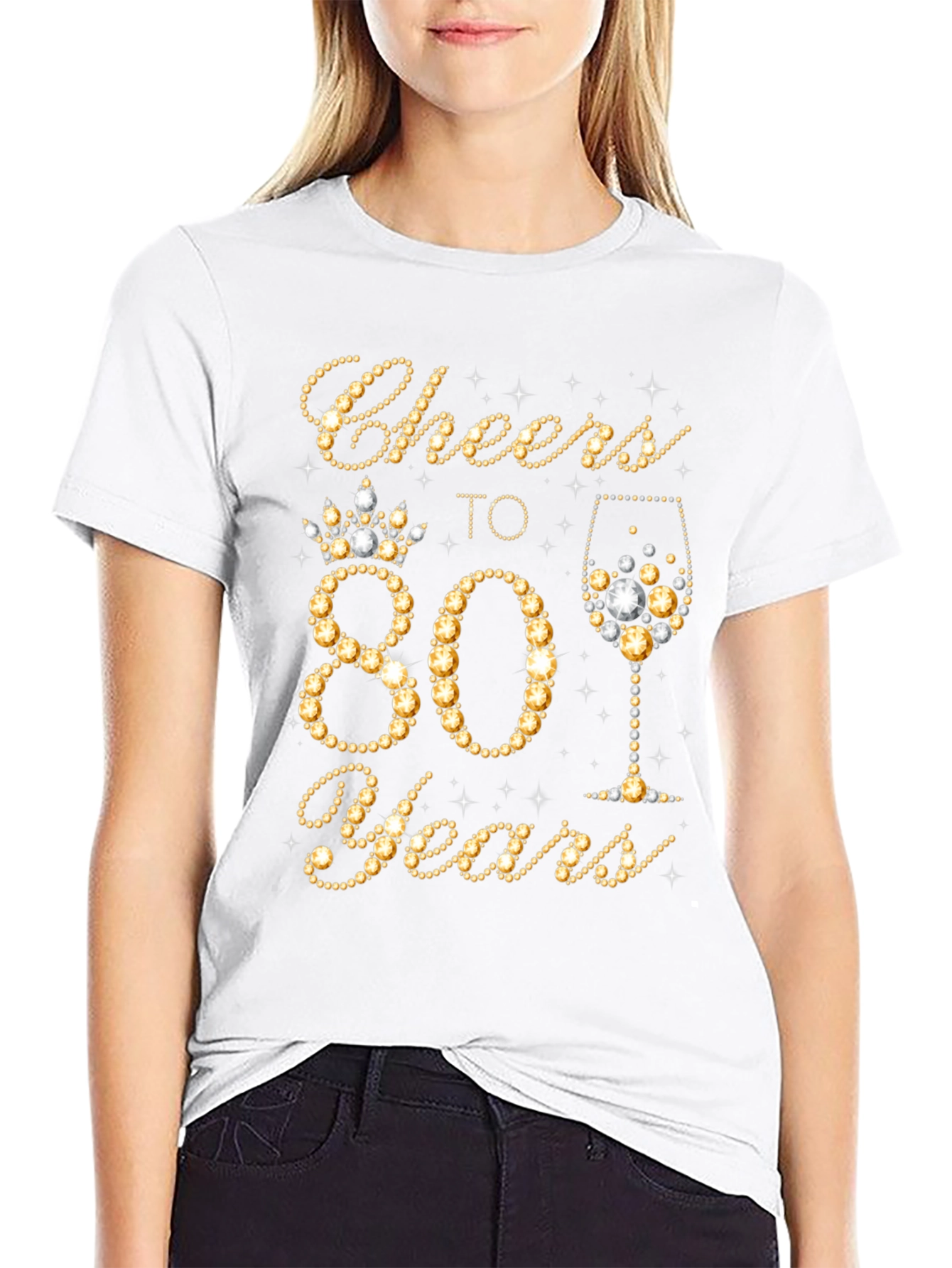 Cheers to 80 Years Birthday T-Shirt
