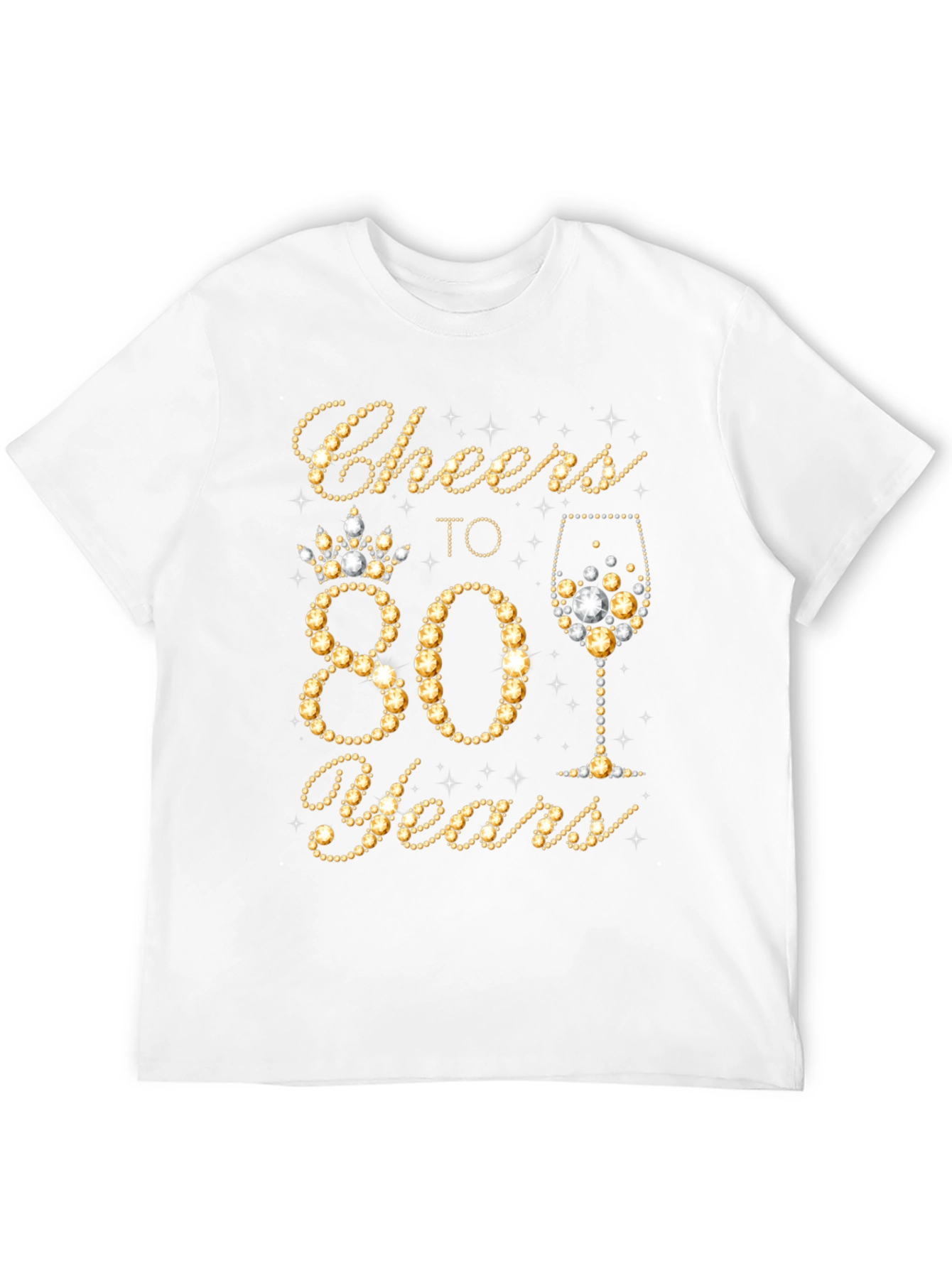 Cheers to 80 Years Birthday T-Shirt