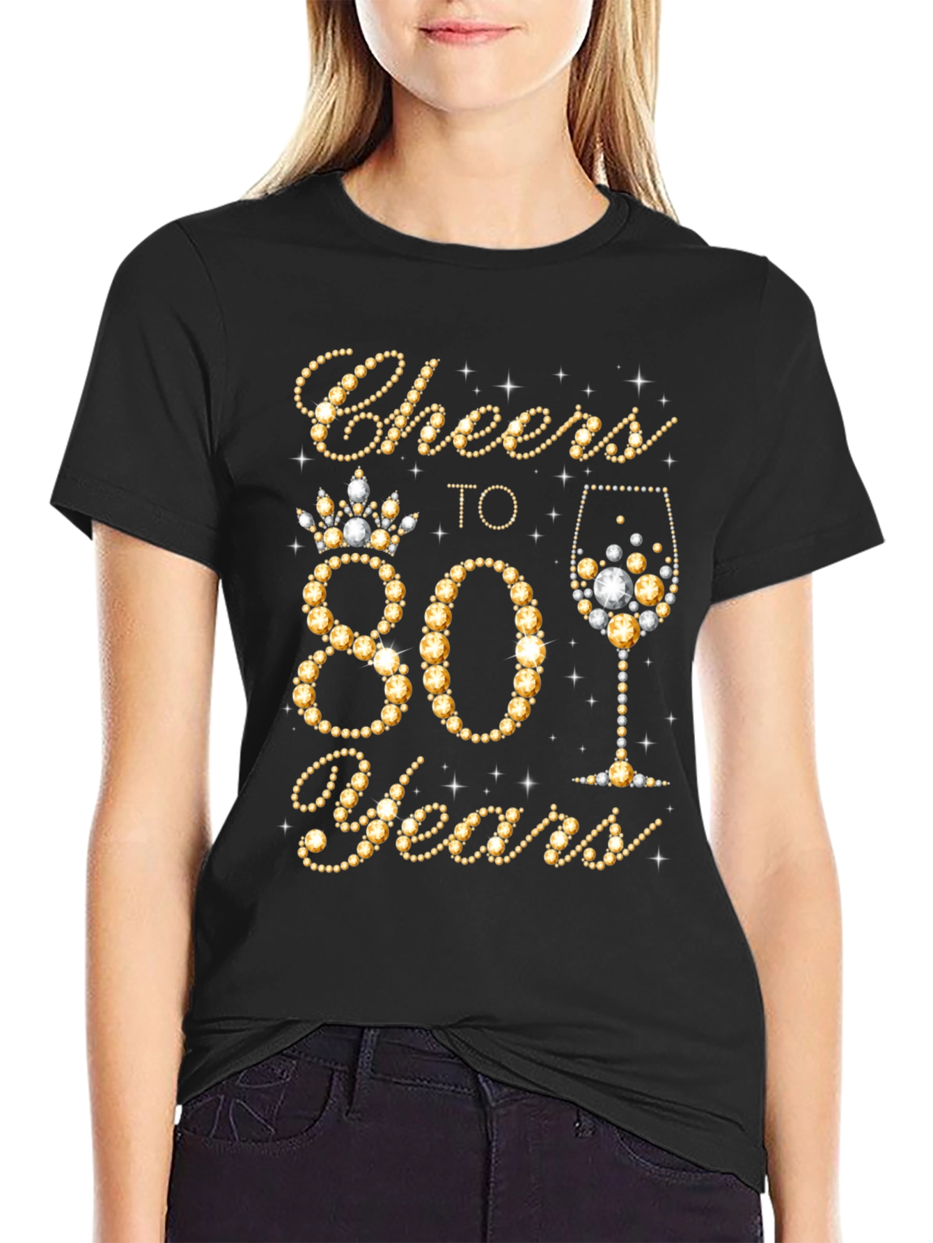 Cheers to 80 Years Birthday T-Shirt