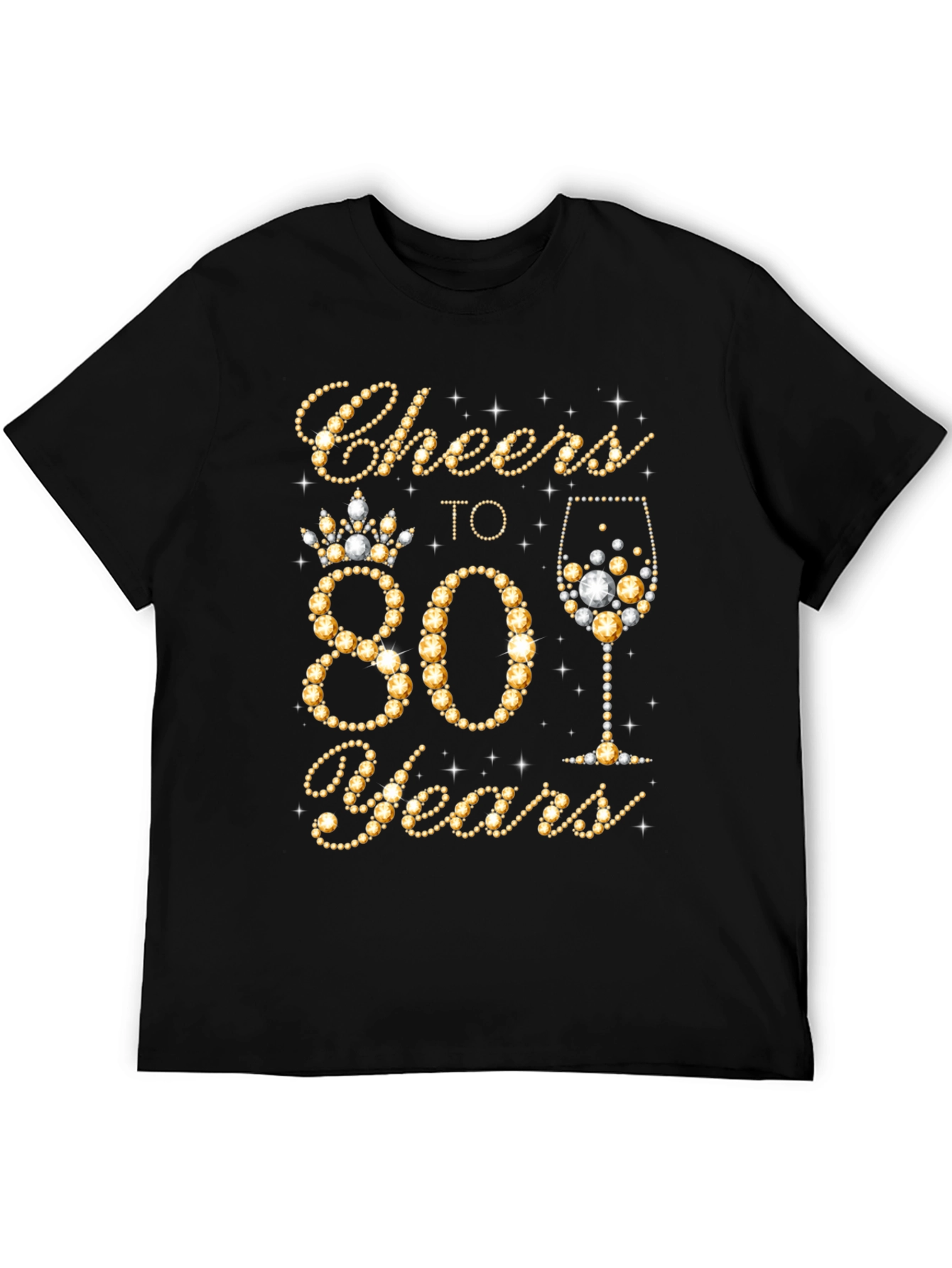 Cheers to 80 Years Birthday T-Shirt