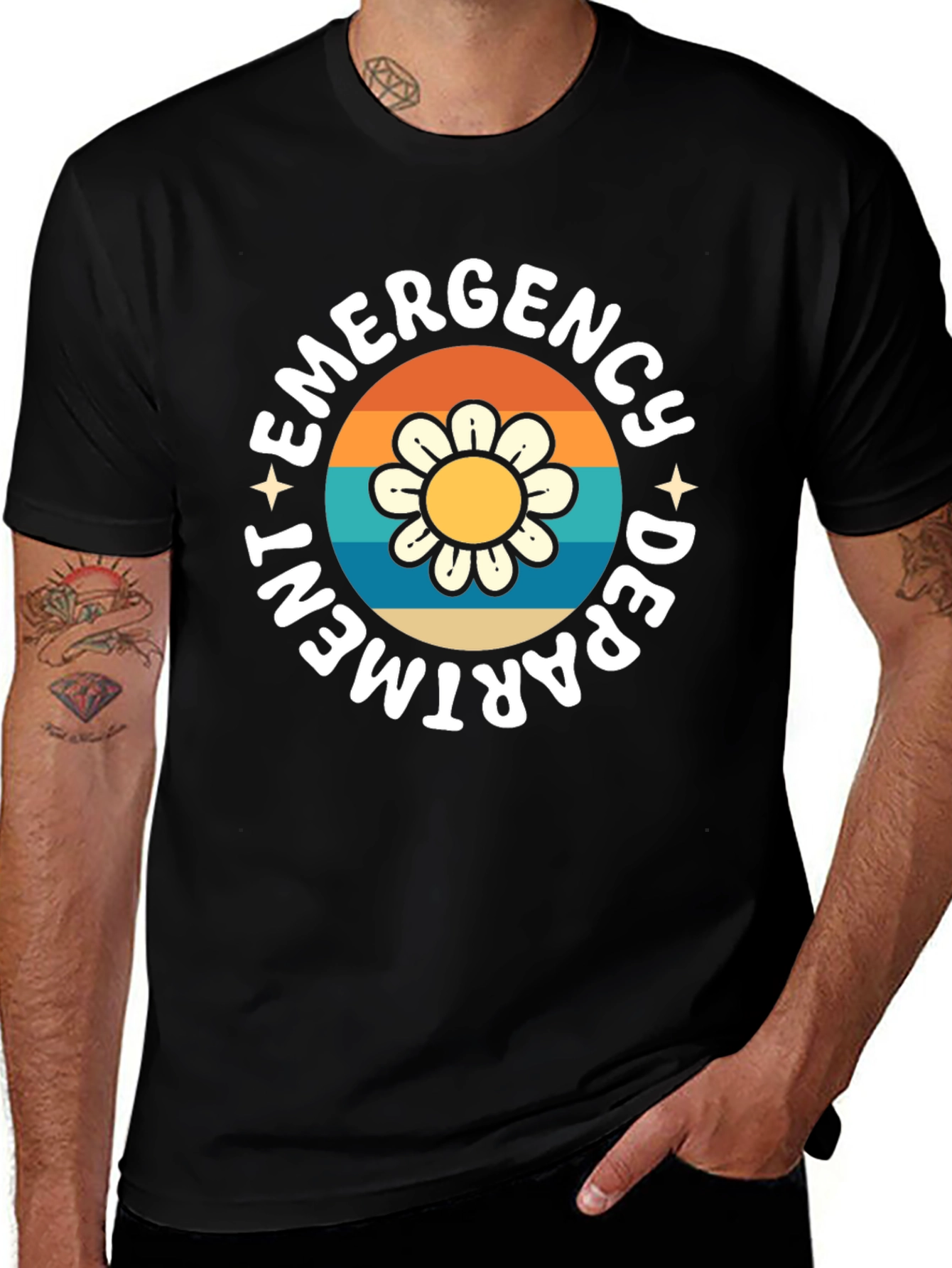 Emergency Department Flower Graphic Tee