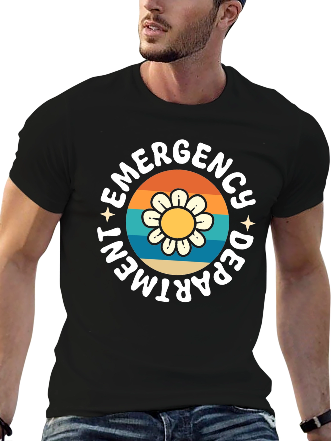 Emergency Department Flower Graphic Tee
