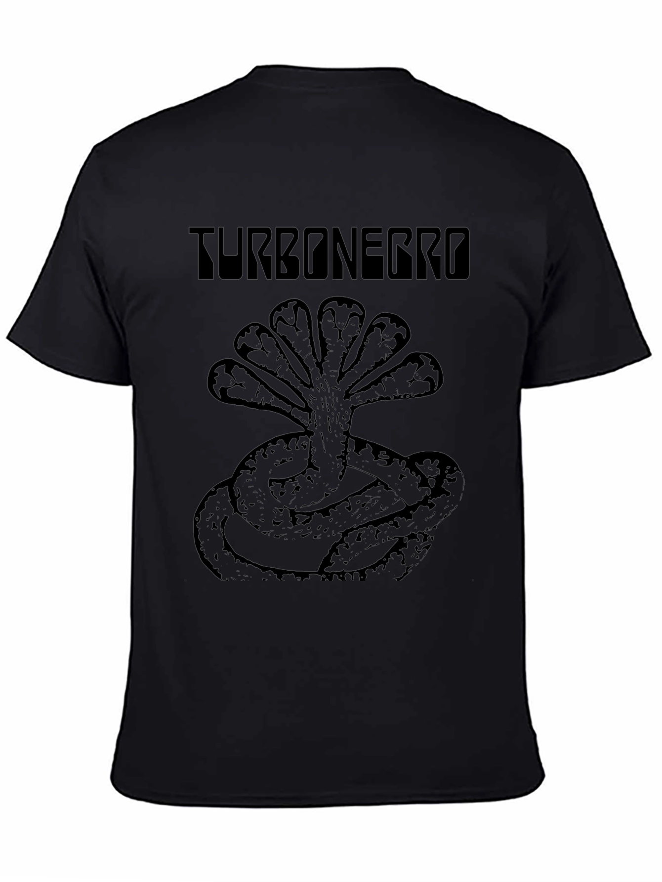 Turbonegro T-Shirt Snake Logo Band Tee Black