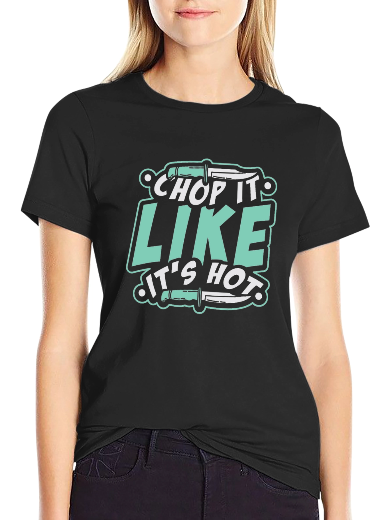 Chop It Like Its Hot Black T-Shirt
