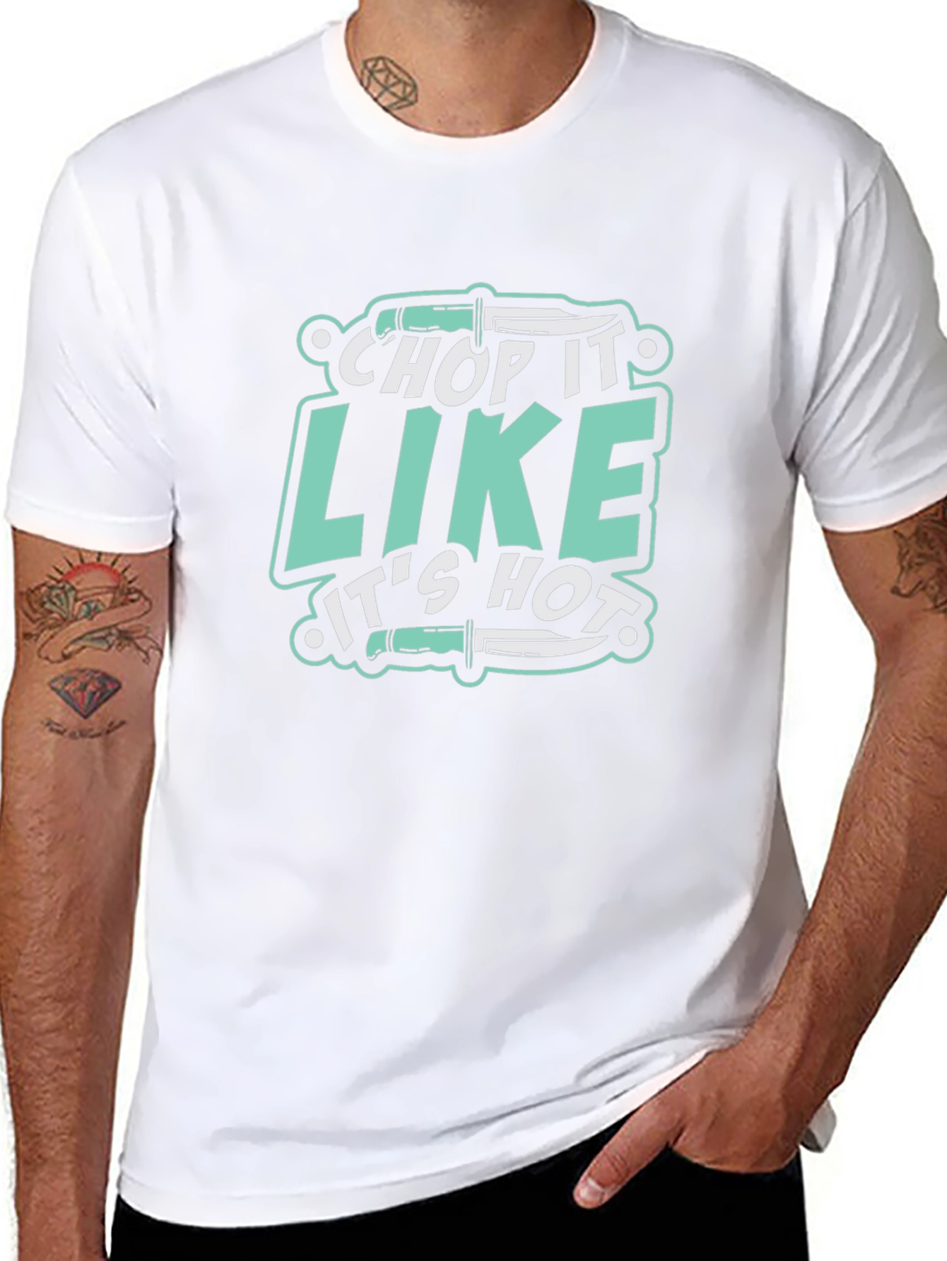 Chop It Like Its Hot Black T-Shirt