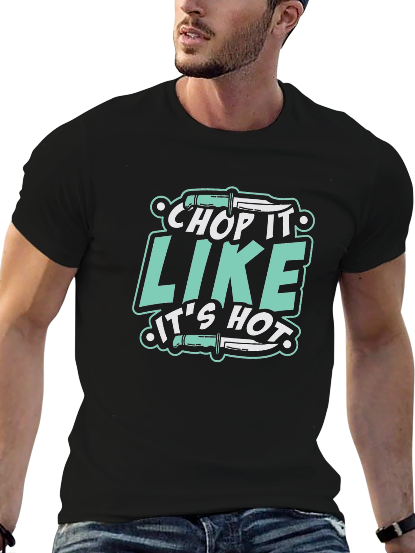 Chop It Like Its Hot Black T-Shirt