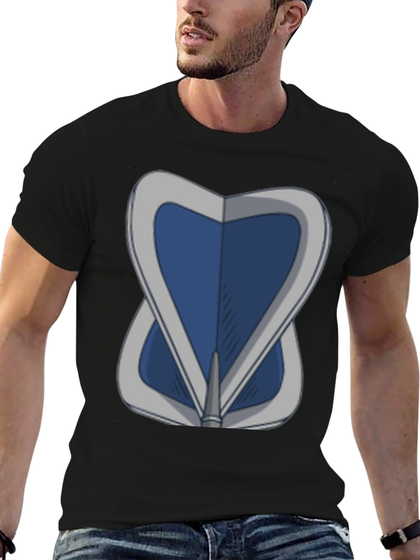 Blue Shield Graphic Tee - Stylish & Unique Design