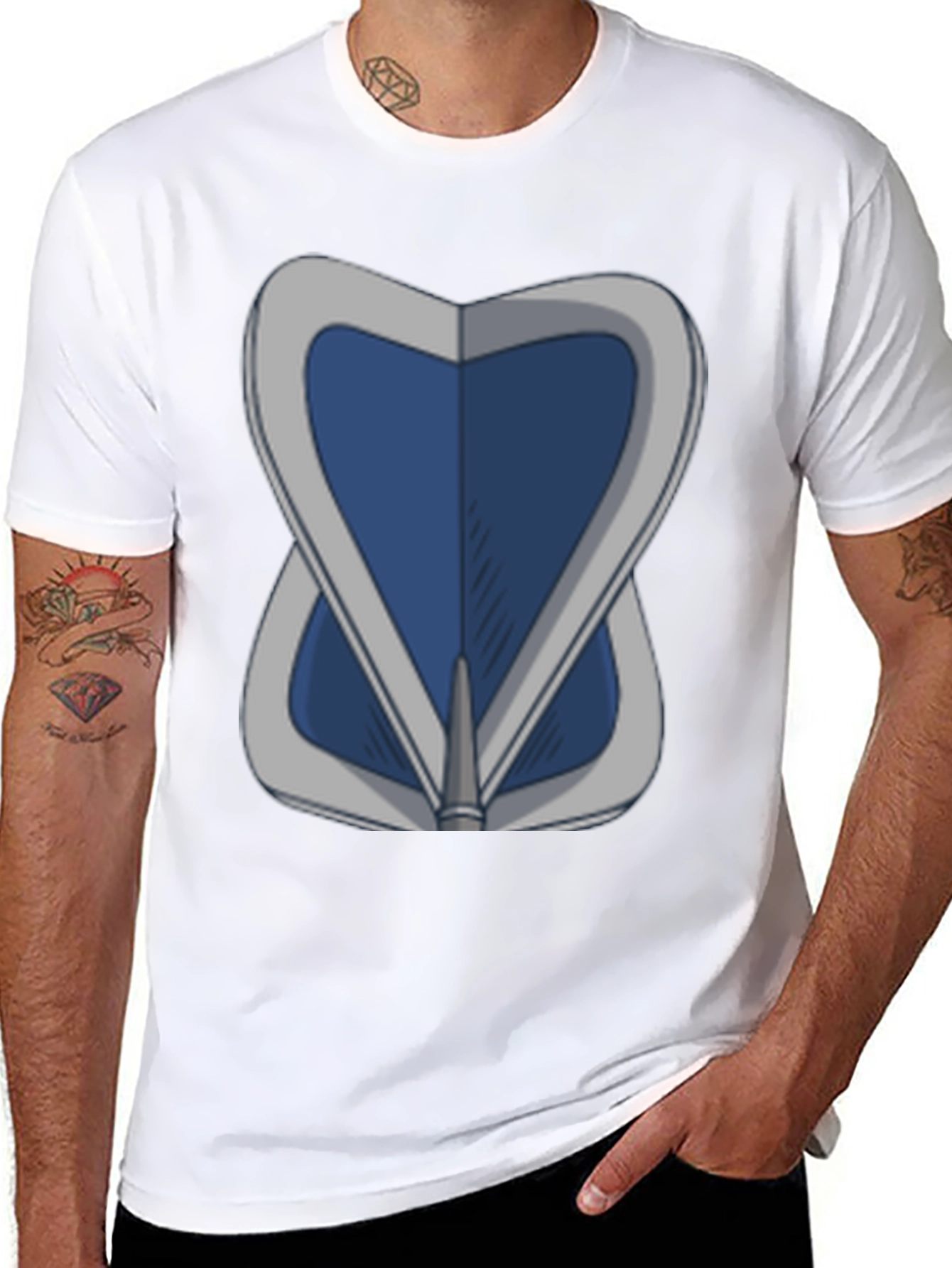 Blue Shield Graphic Tee - Stylish & Unique Design