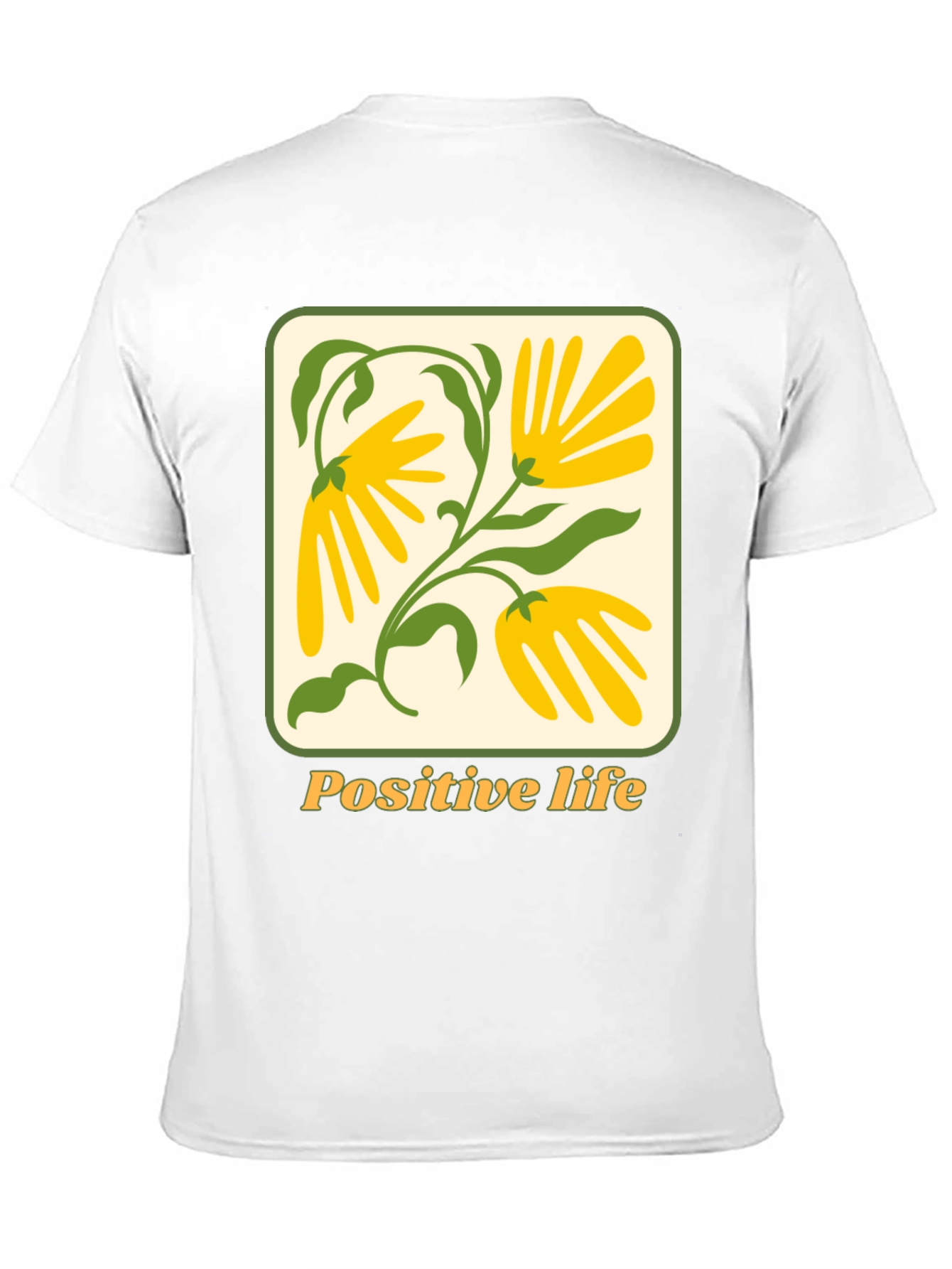 Positive Life Floral Graphic T-Shirt - Unisex