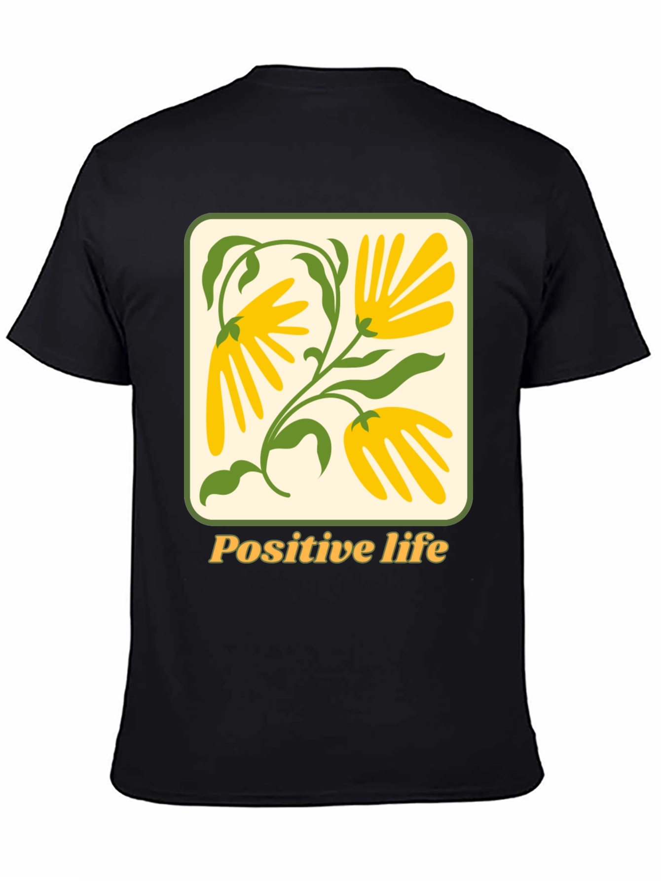 Positive Life Floral Graphic T-Shirt - Unisex