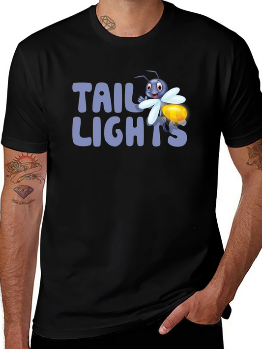 Tail Lights Firefly Graphic Tee - Black Cotton T-Shirt