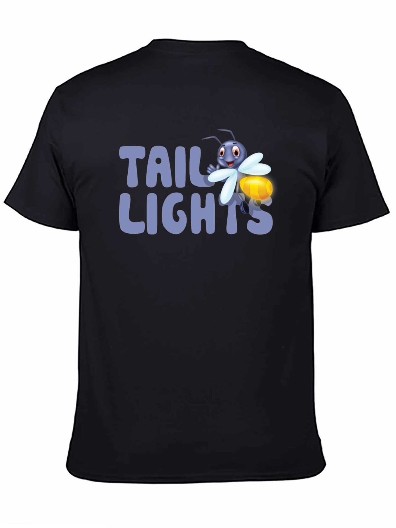 Tail Lights Firefly Graphic Tee - Black Cotton T-Shirt