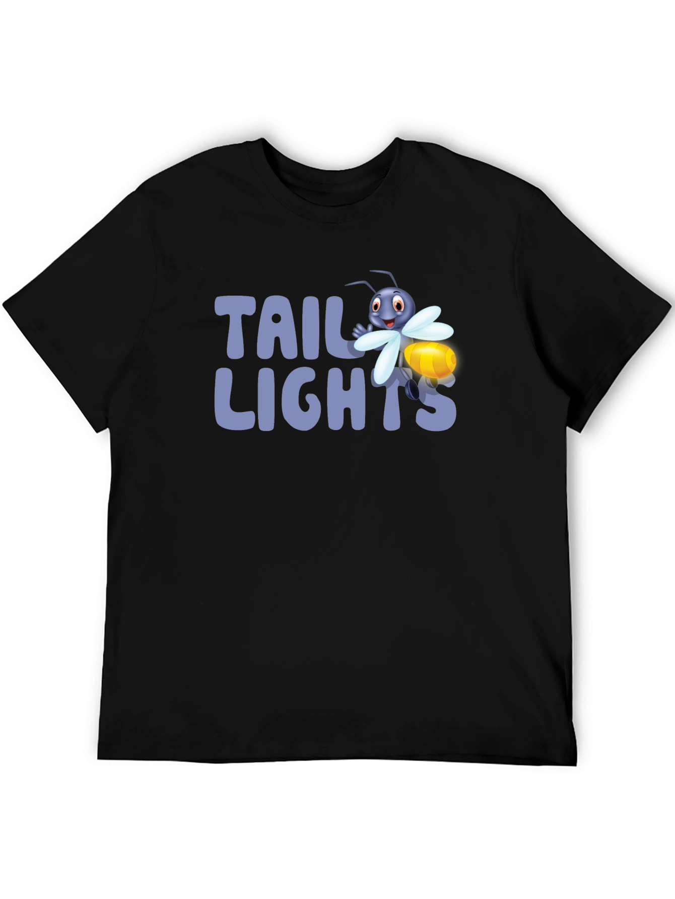 Tail Lights Firefly Graphic Tee - Black Cotton T-Shirt