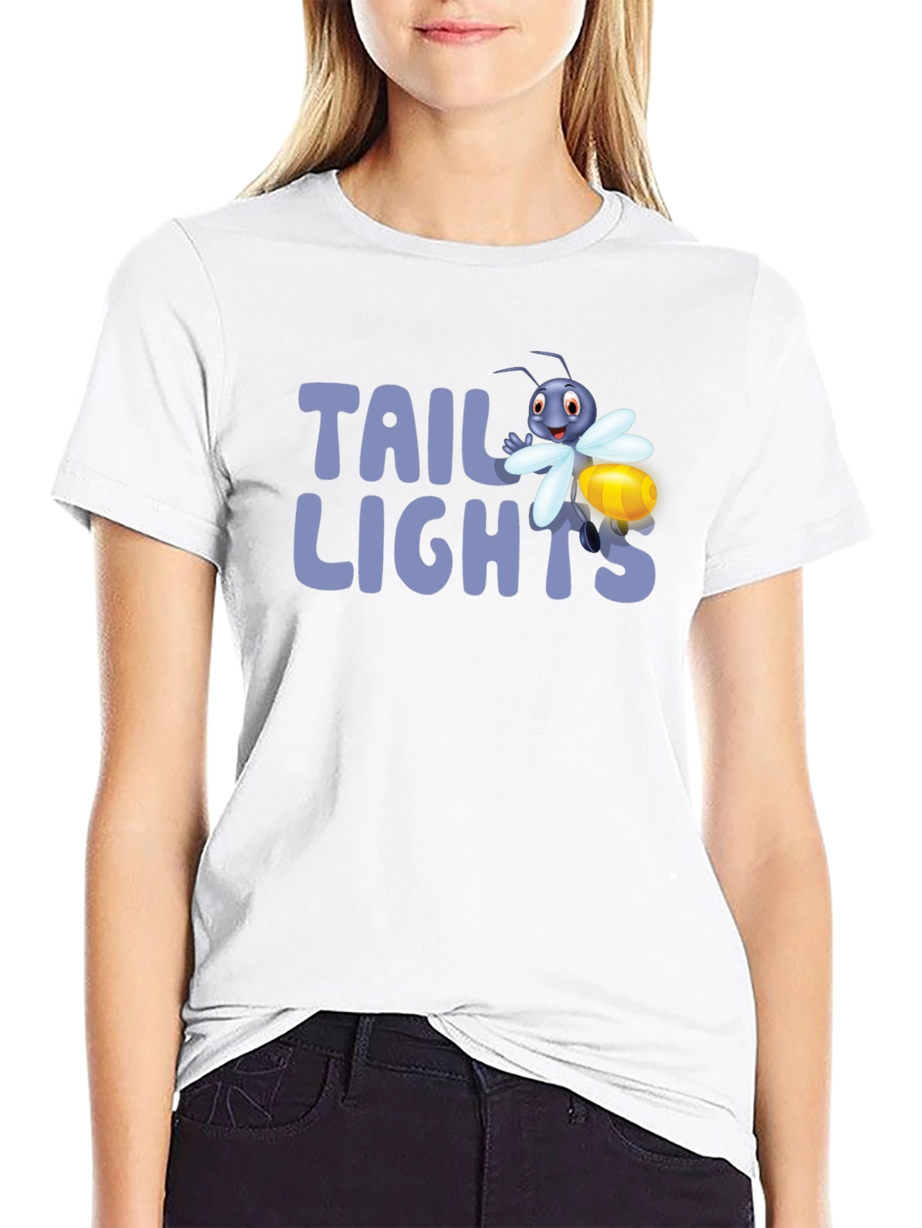 Tail Lights Firefly Graphic Tee - Black Cotton T-Shirt
