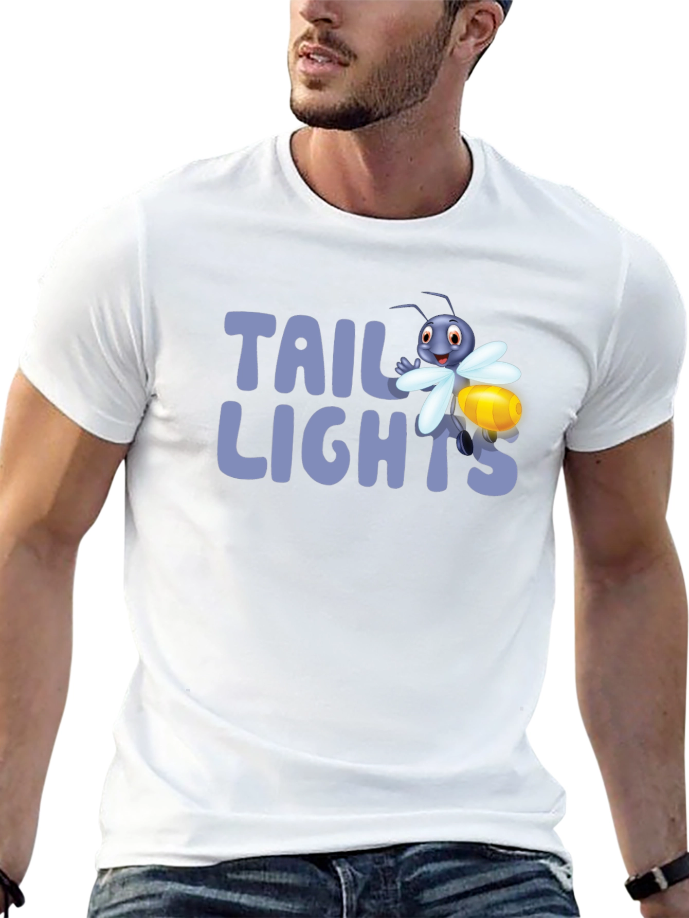 Tail Lights Firefly Graphic Tee - Black Cotton T-Shirt