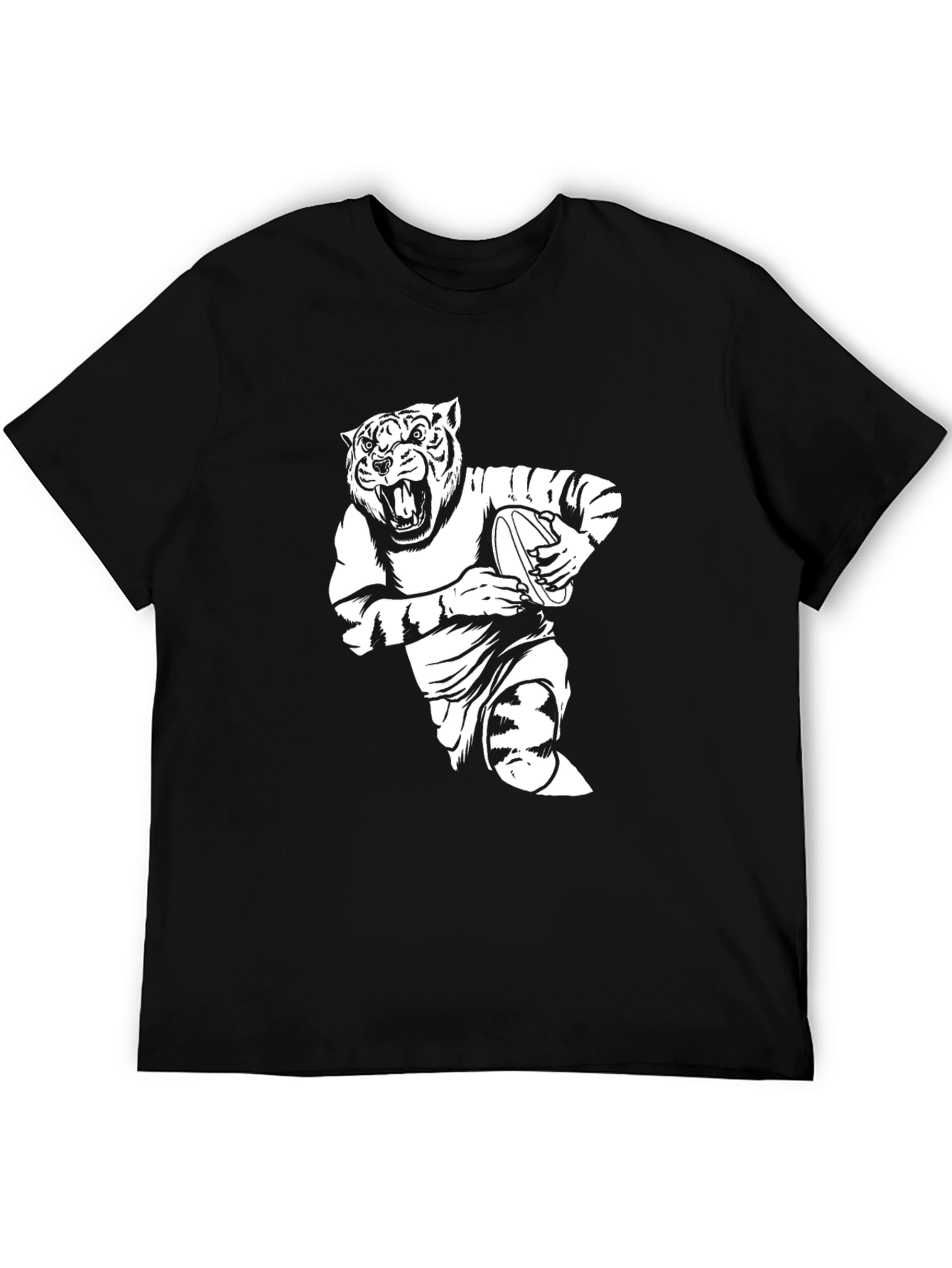 Black Tiger Rugby Graphic T-Shirt