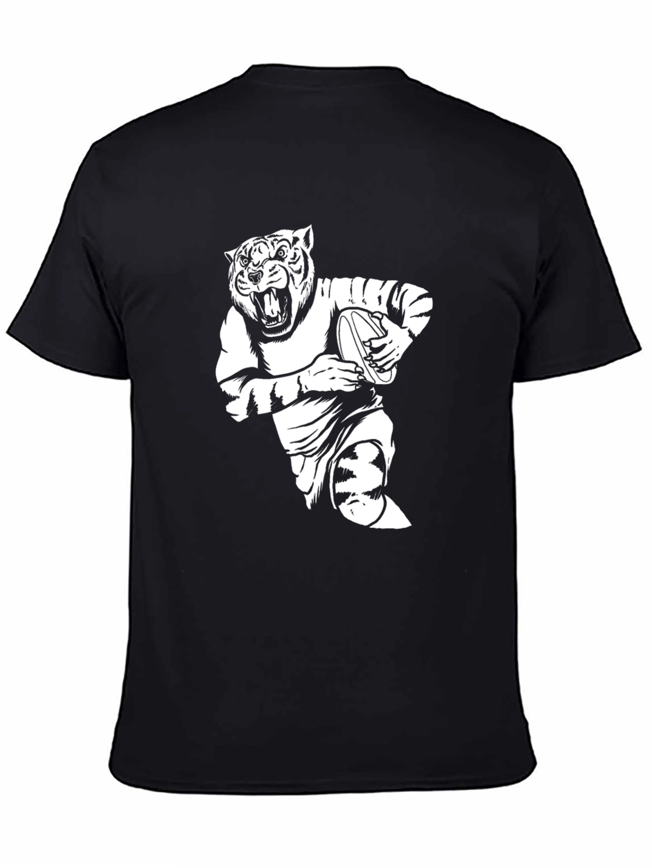 Black Tiger Rugby Graphic T-Shirt