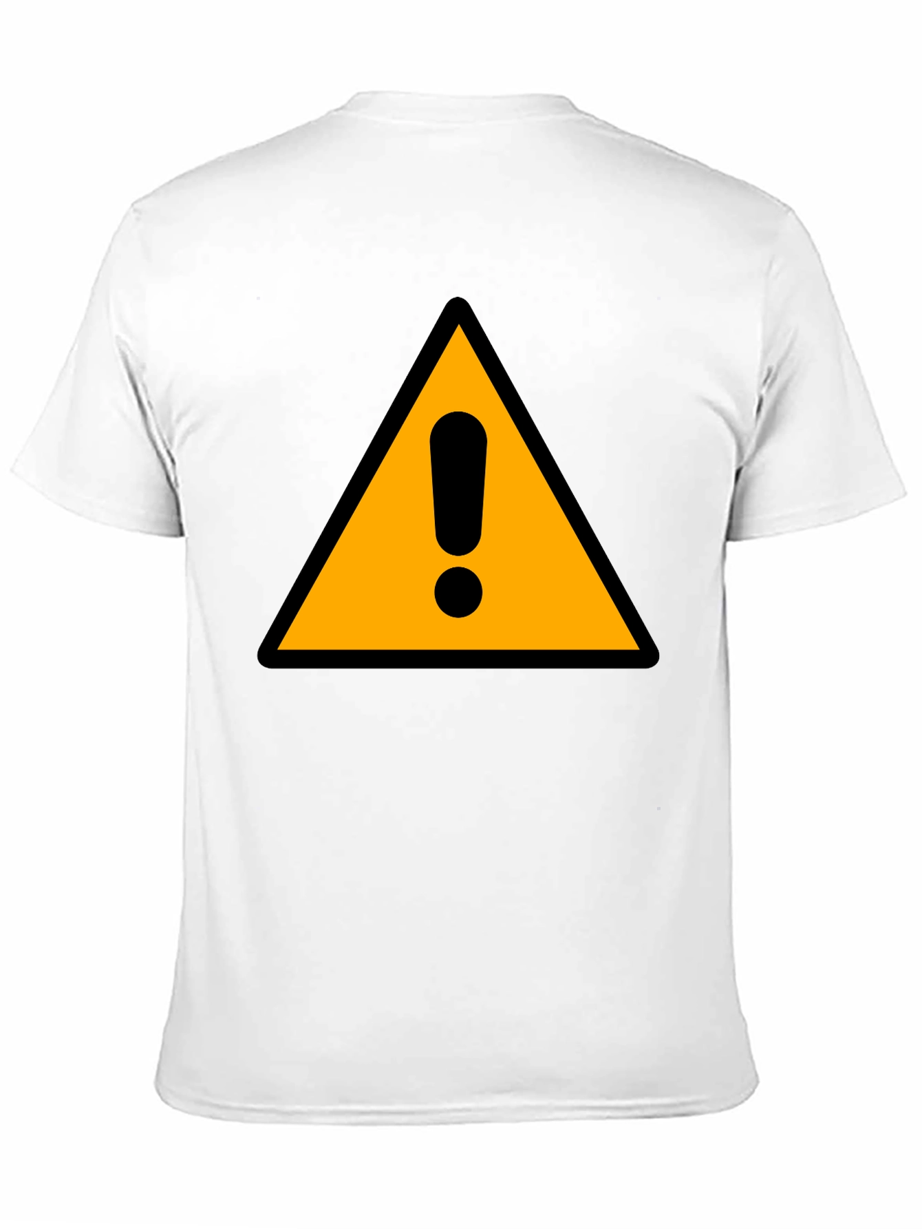 Warning Sign Black T-Shirt - Caution Graphic Tee