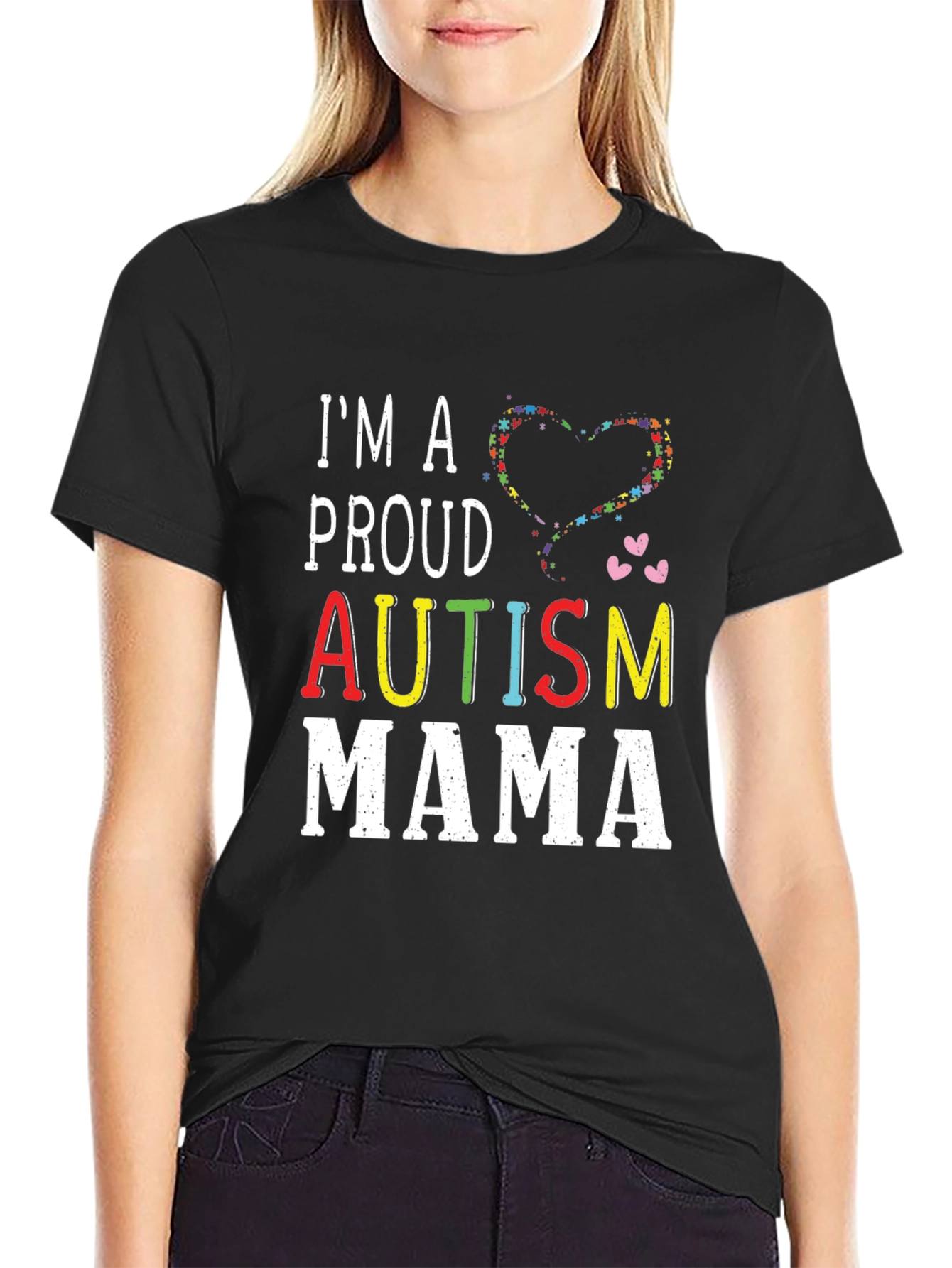 Proud Autism Mama Graphic T-Shirt