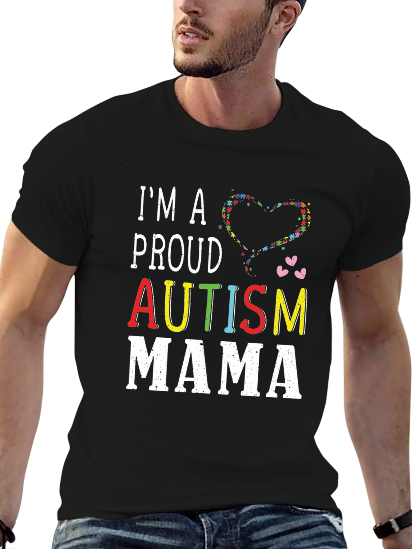 Proud Autism Mama Graphic T-Shirt