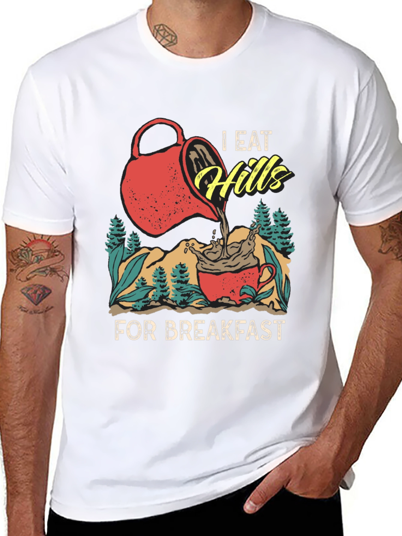 I Eat Hills for Breakfast Tee