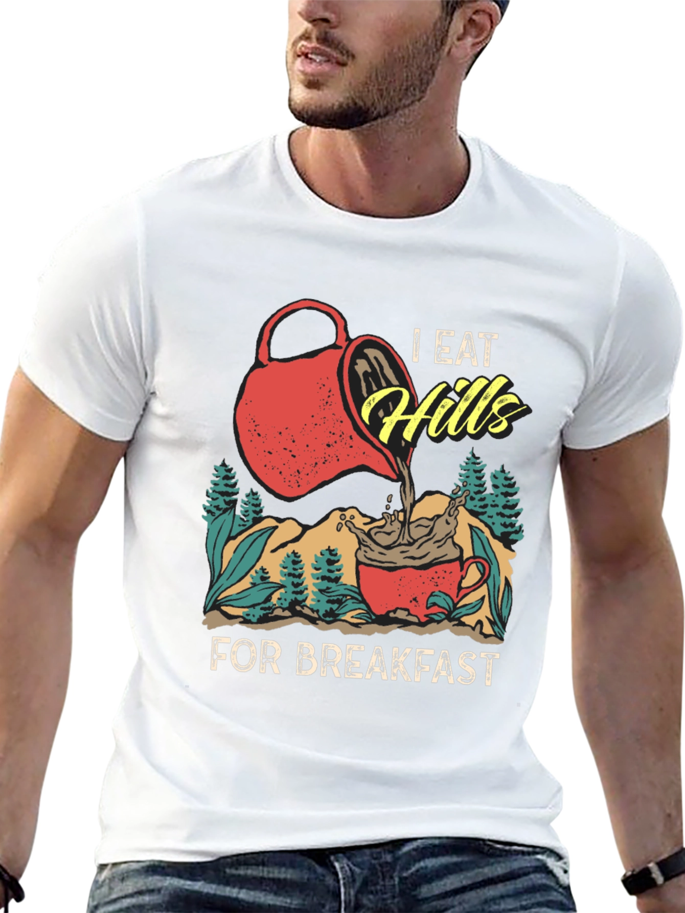 I Eat Hills for Breakfast Tee