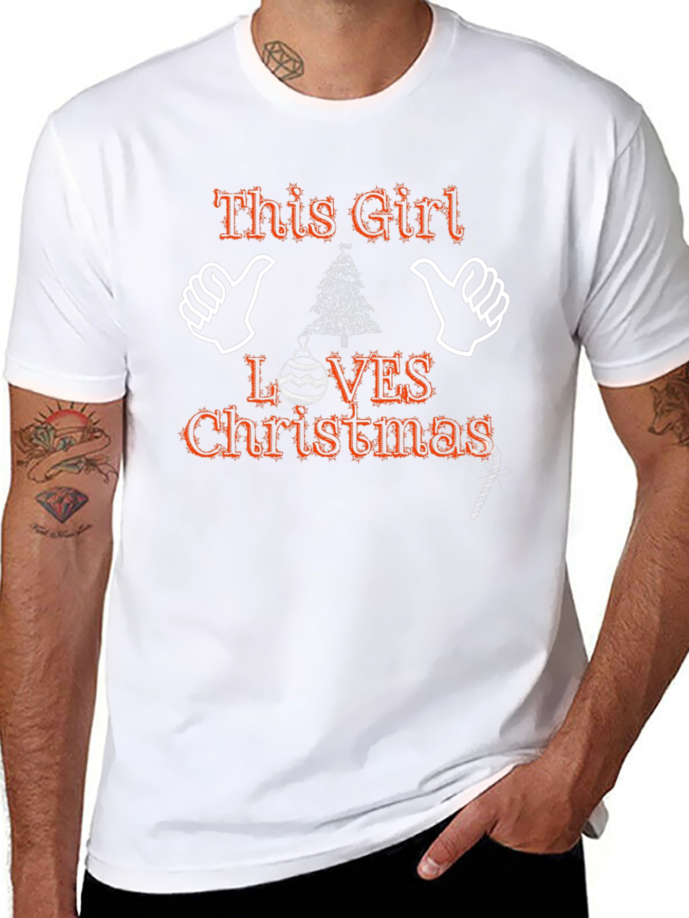 This Girl Loves Christmas T-Shirt Holiday Season Tee