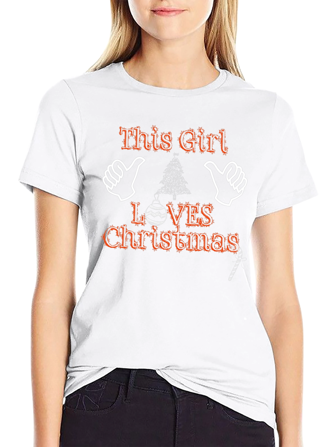 This Girl Loves Christmas T-Shirt Holiday Season Tee
