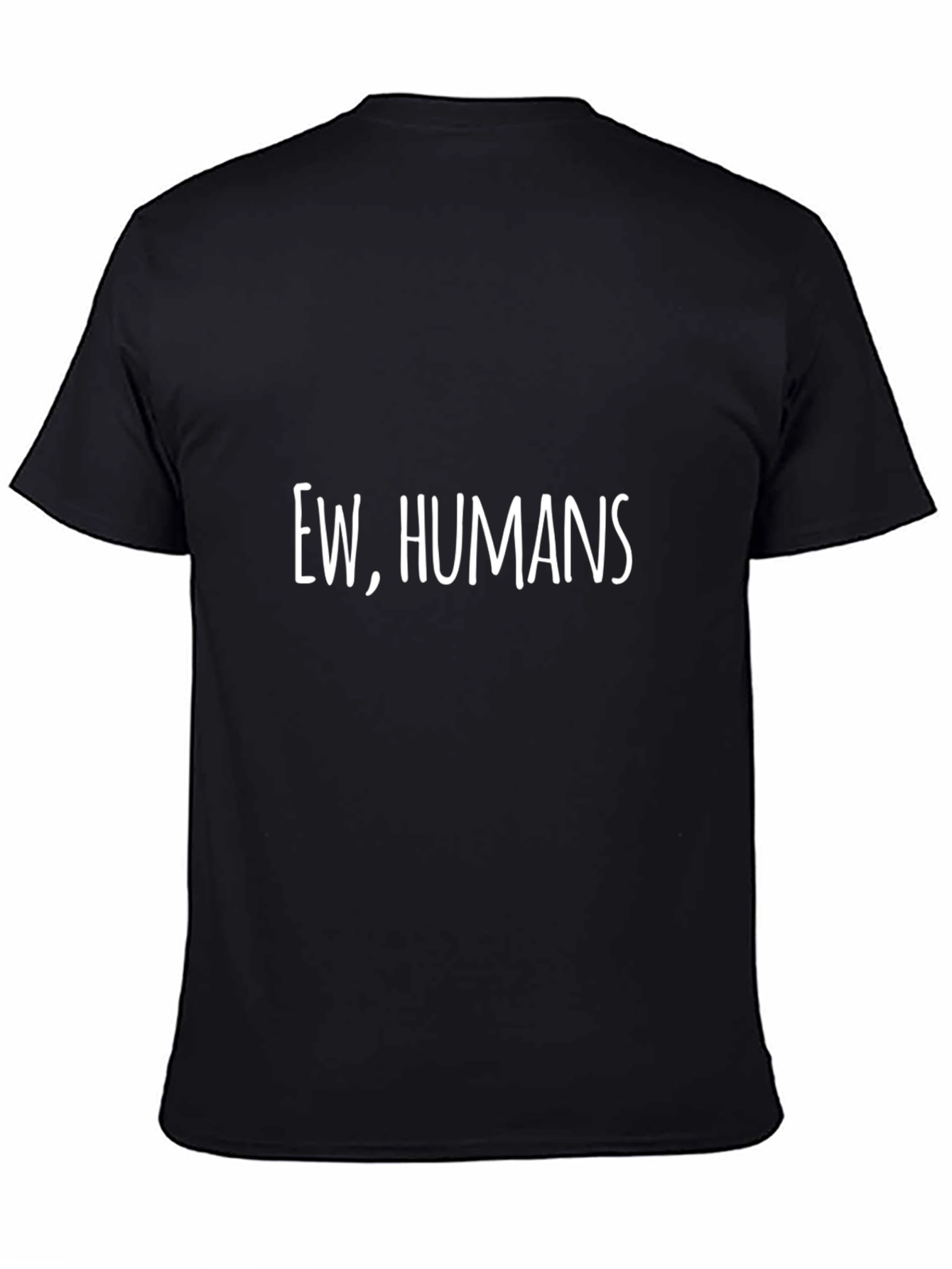 Ew Humans Graphic Tee - Black Casual T-Shirt