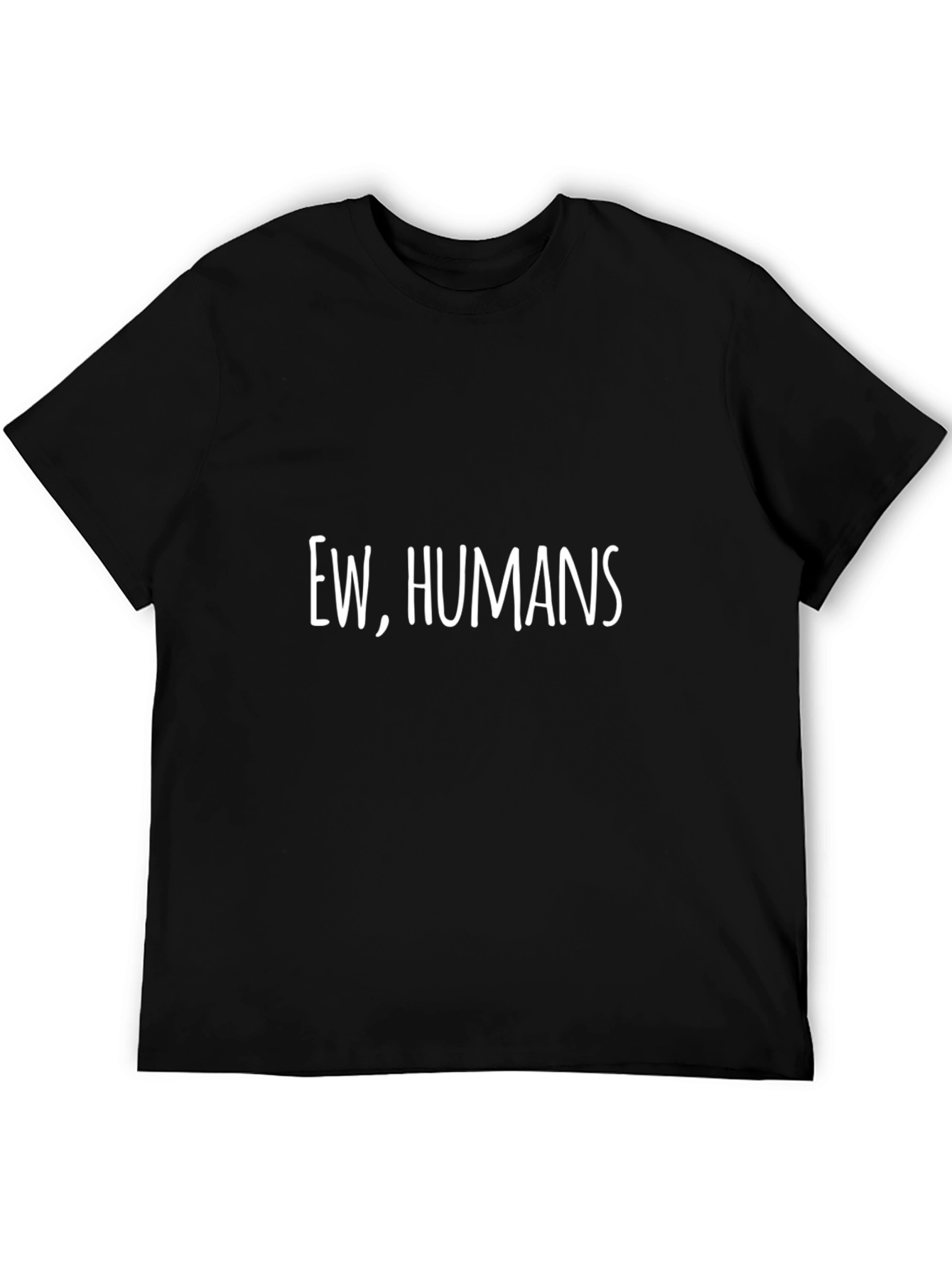 Ew Humans Graphic Tee - Black Casual T-Shirt