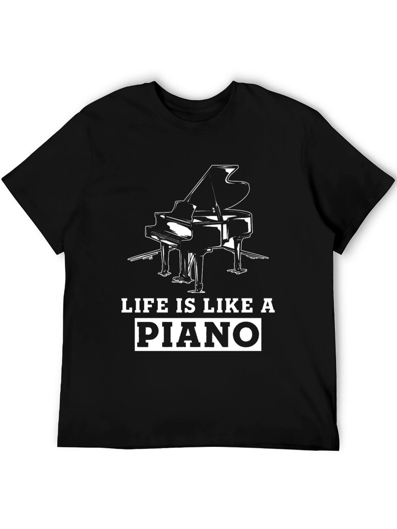 Life is Like a Piano Graphic Tee