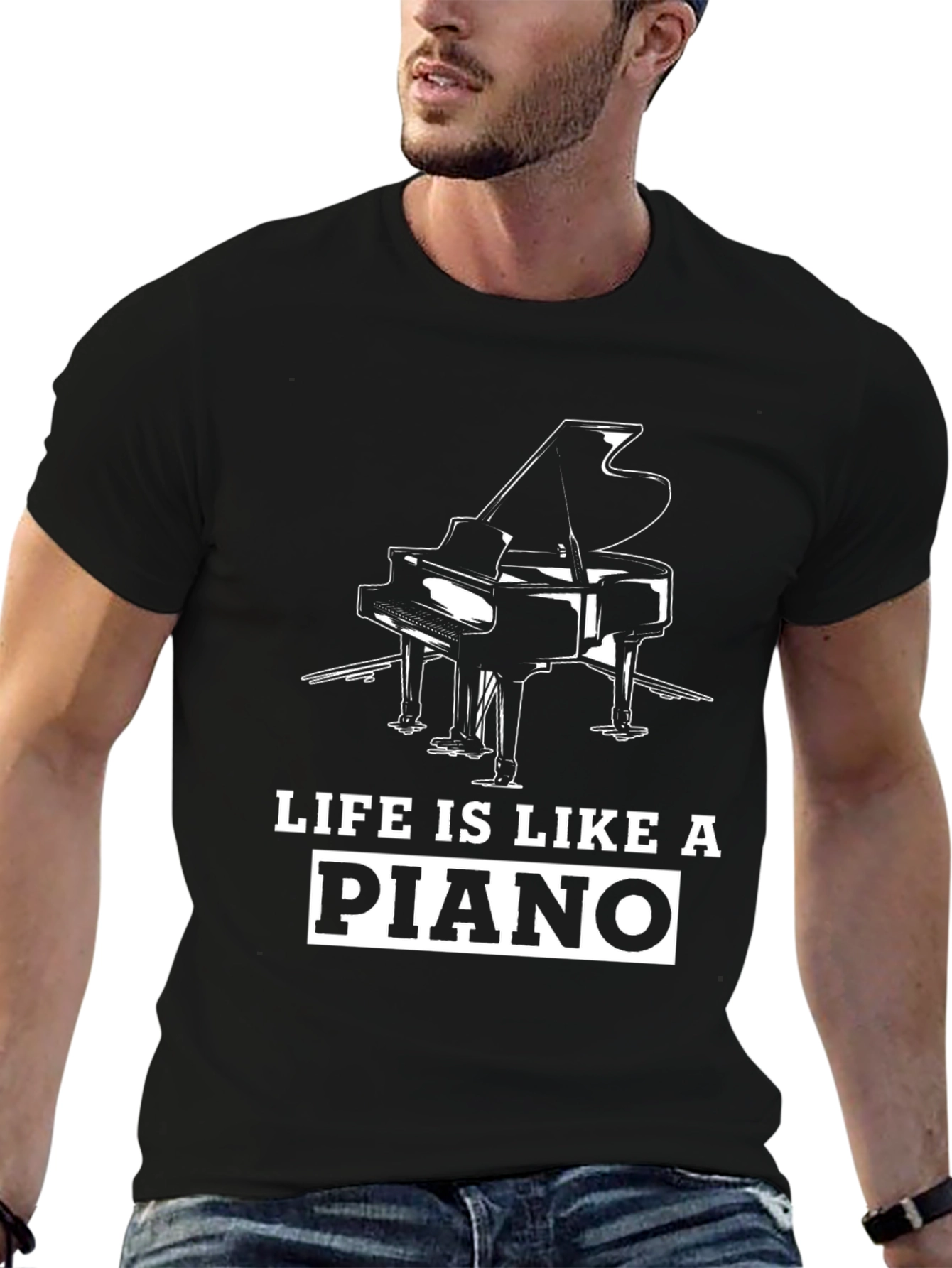Life is Like a Piano Graphic Tee