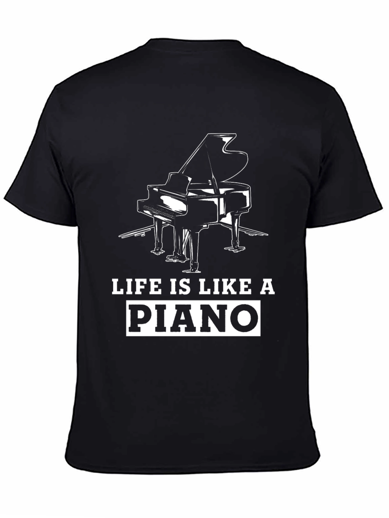 Life is Like a Piano Graphic Tee