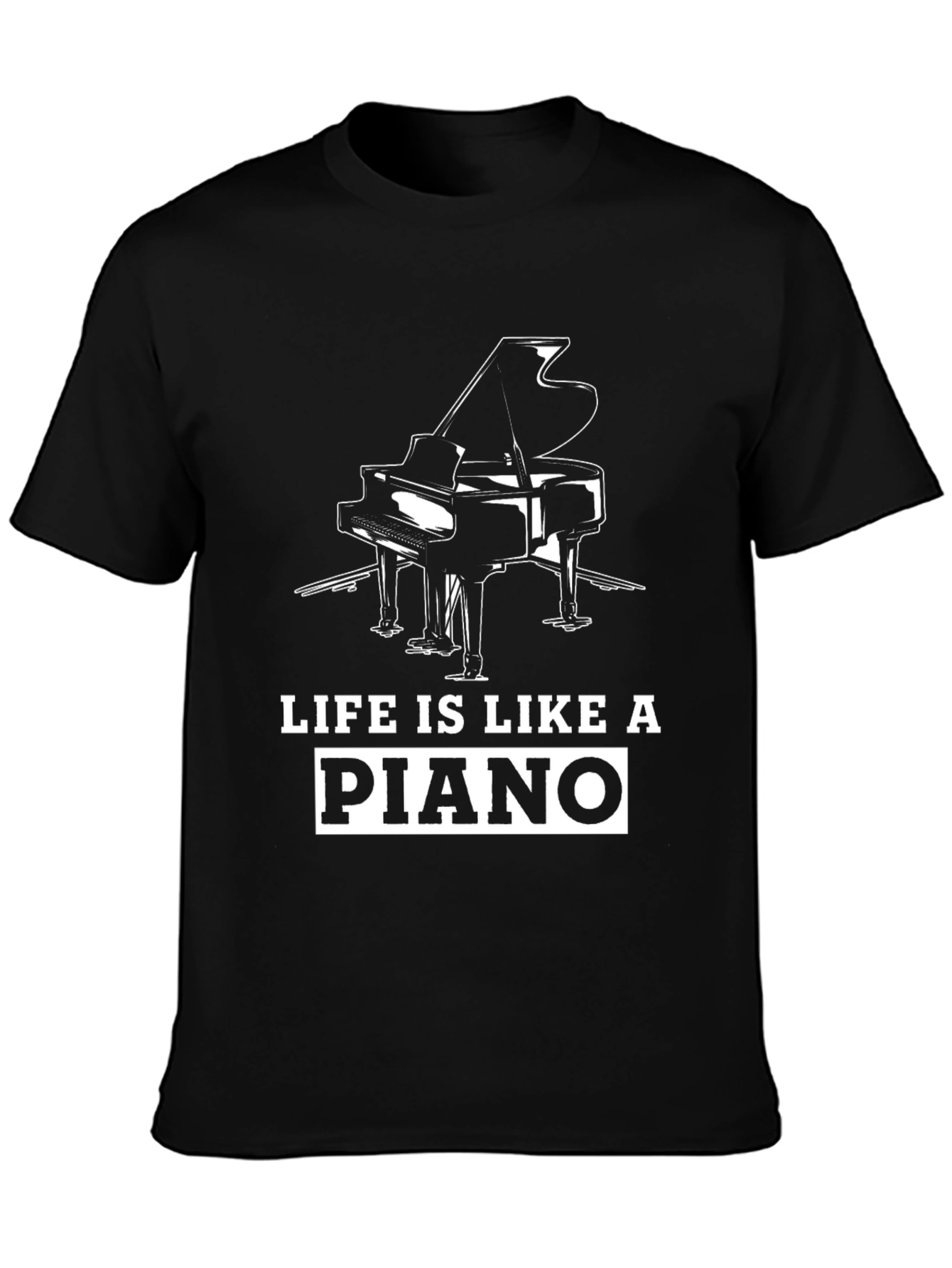 Life is Like a Piano Graphic Tee