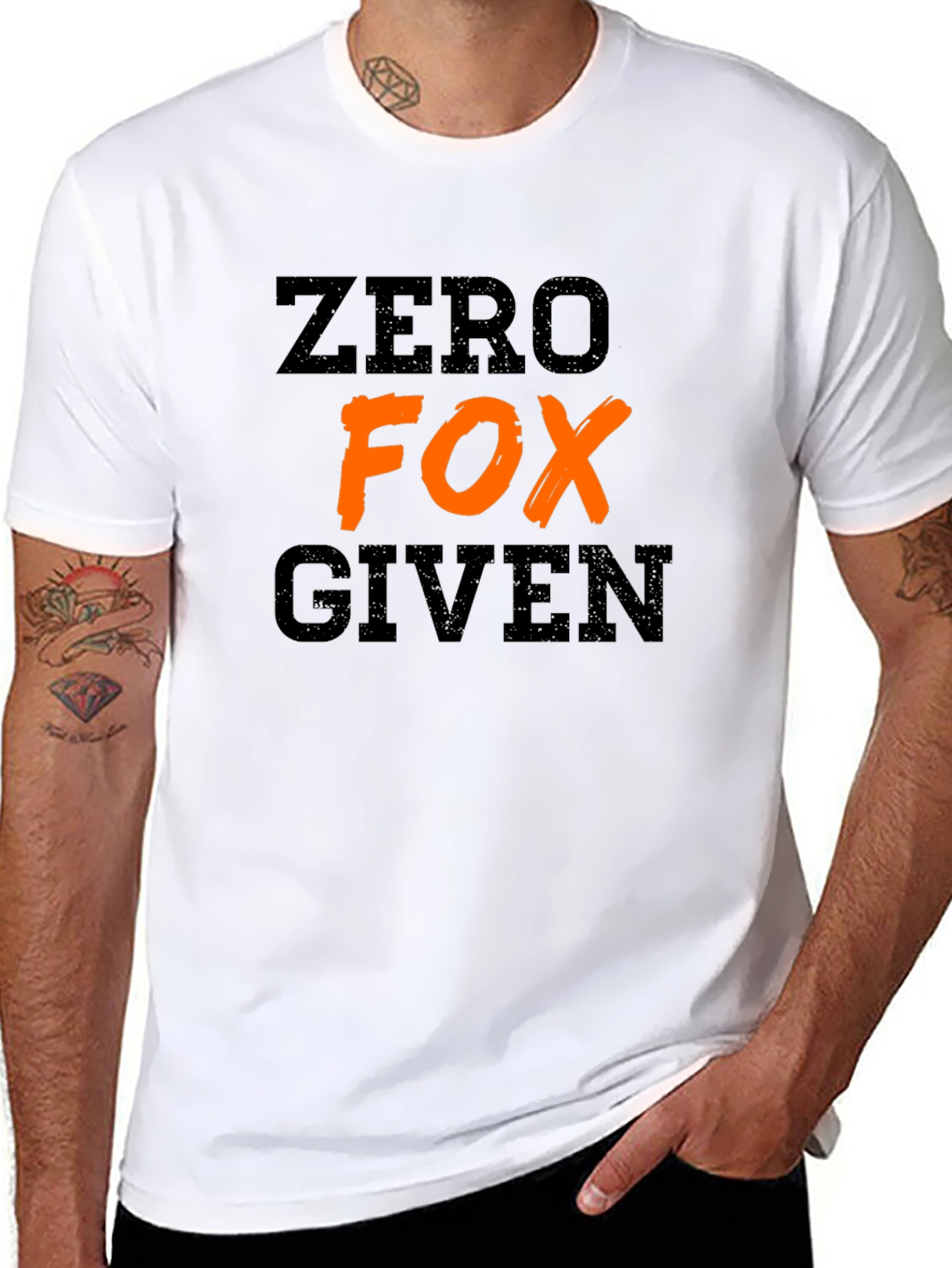 Zero Fox Given Graphic Tee - Casual Black T-Shirt