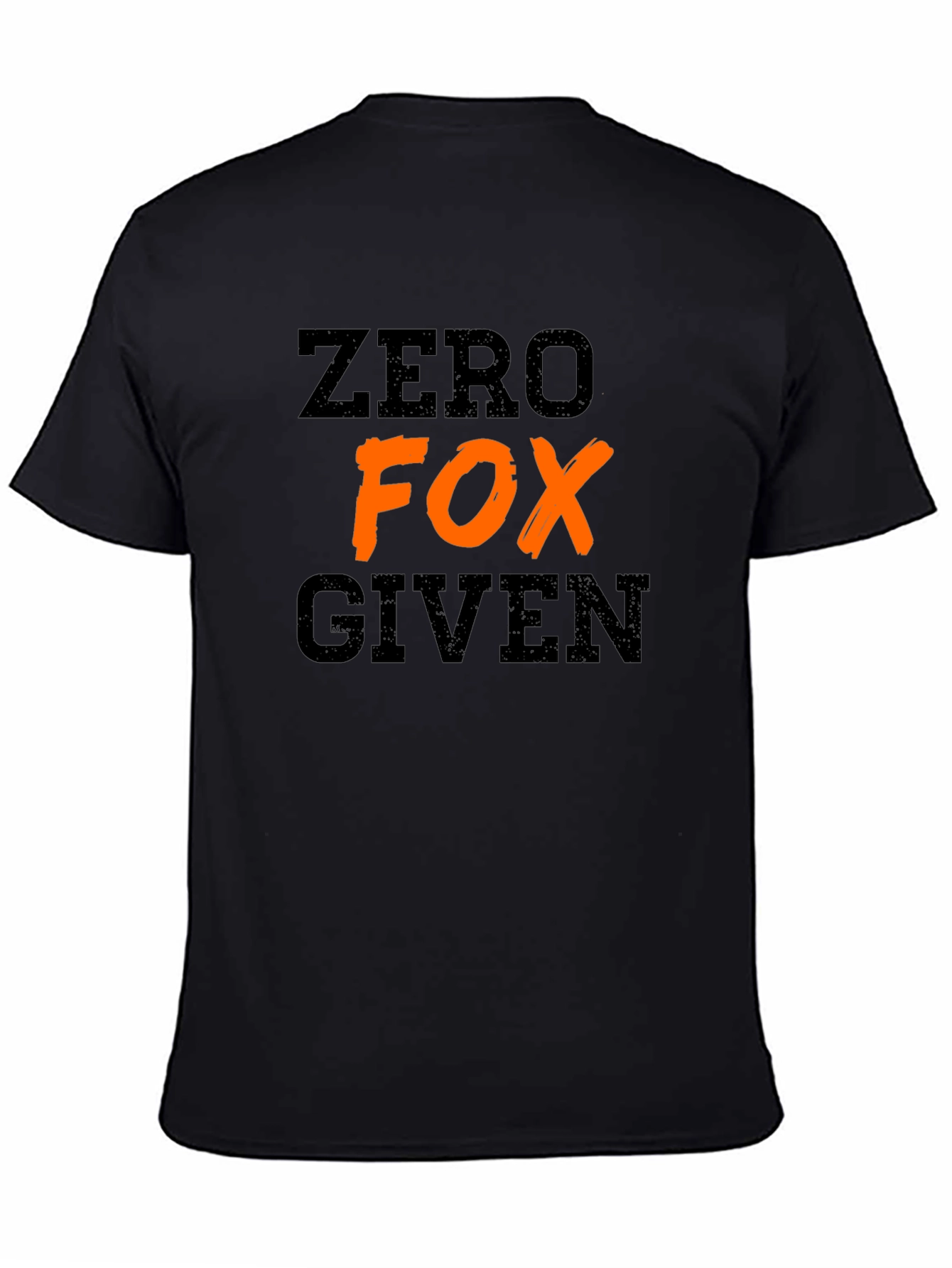 Zero Fox Given Graphic Tee - Casual Black T-Shirt
