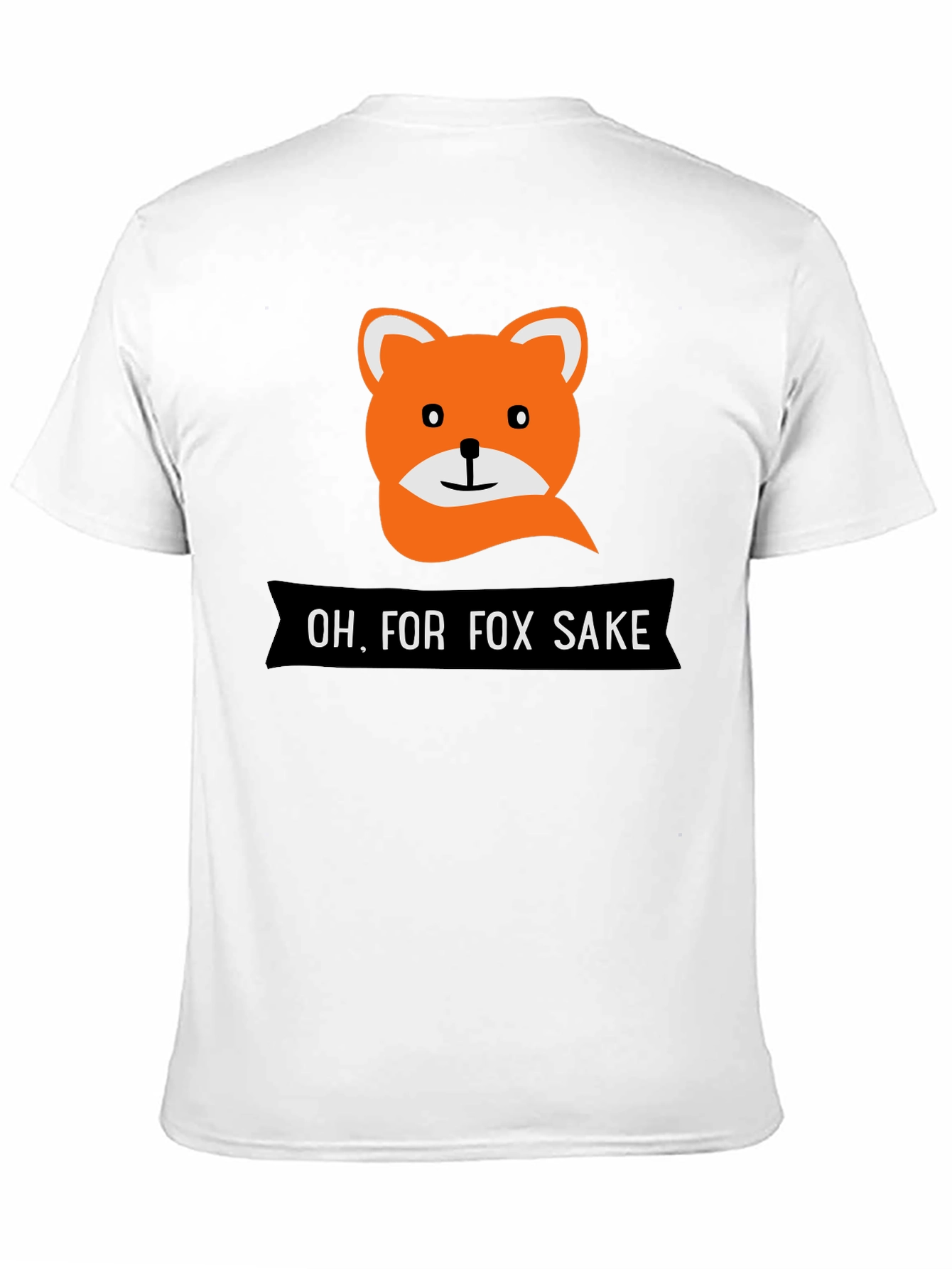 Funny Fox Sake Graphic T-Shirt - Mens Black Tee