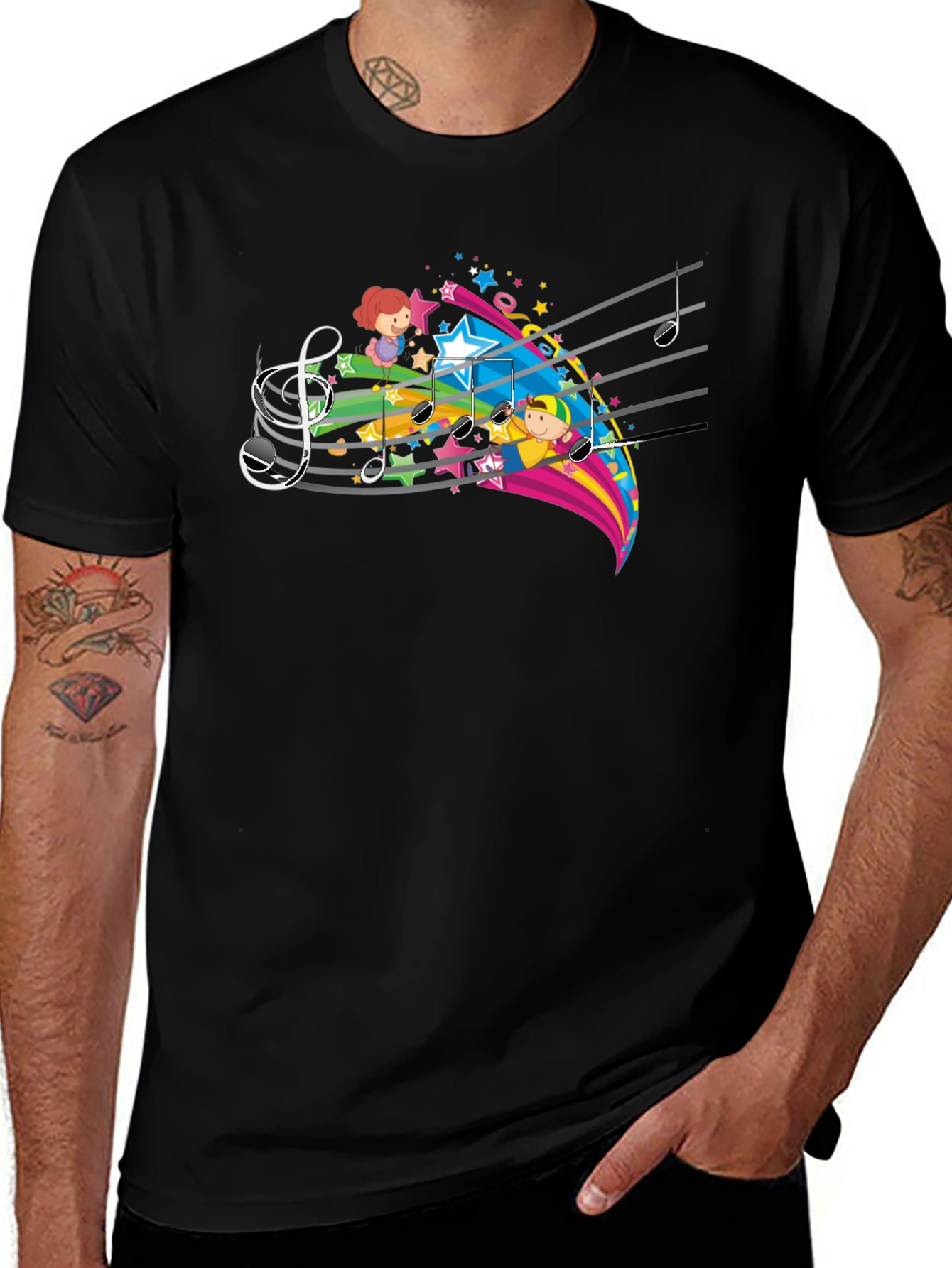 Musical Kids Black T-Shirt