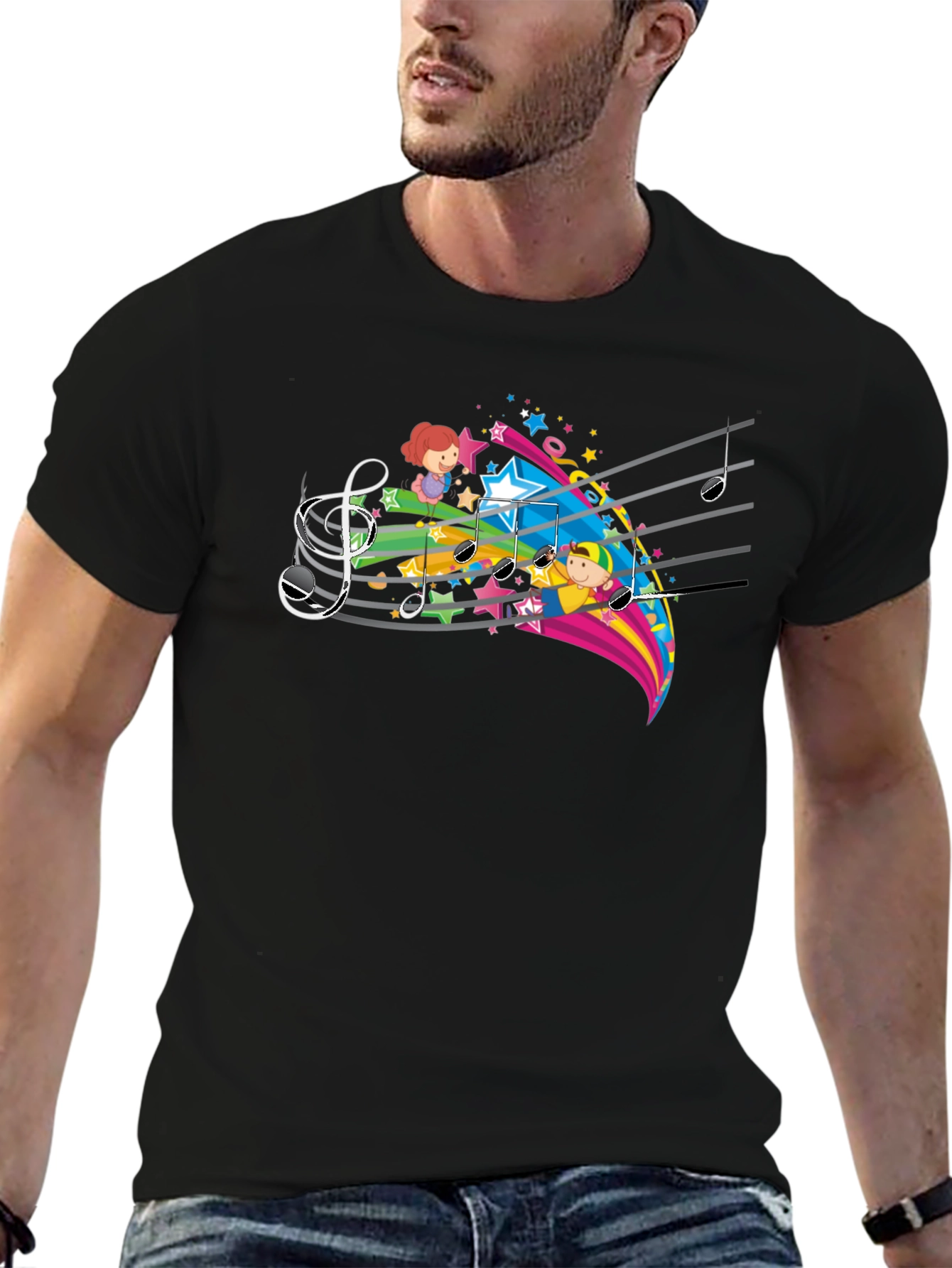 Musical Kids Black T-Shirt