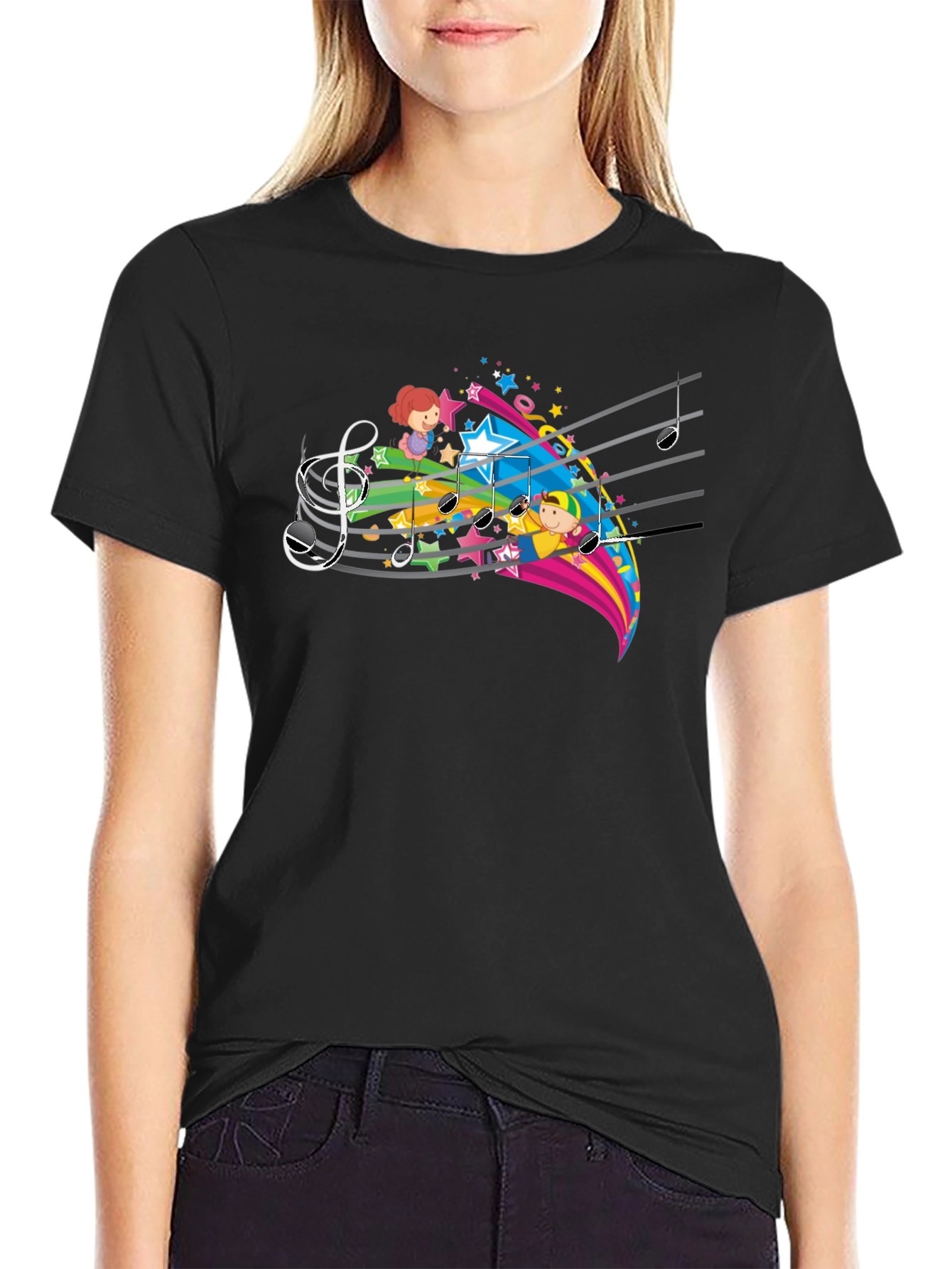Musical Kids Black T-Shirt