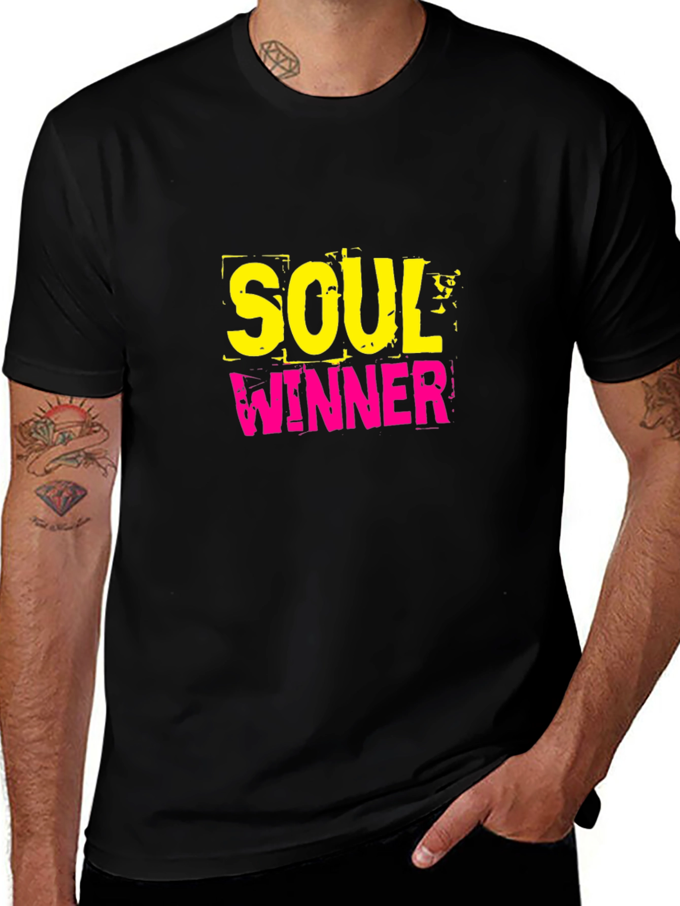 Soul Winner Graphic Black T-Shirt