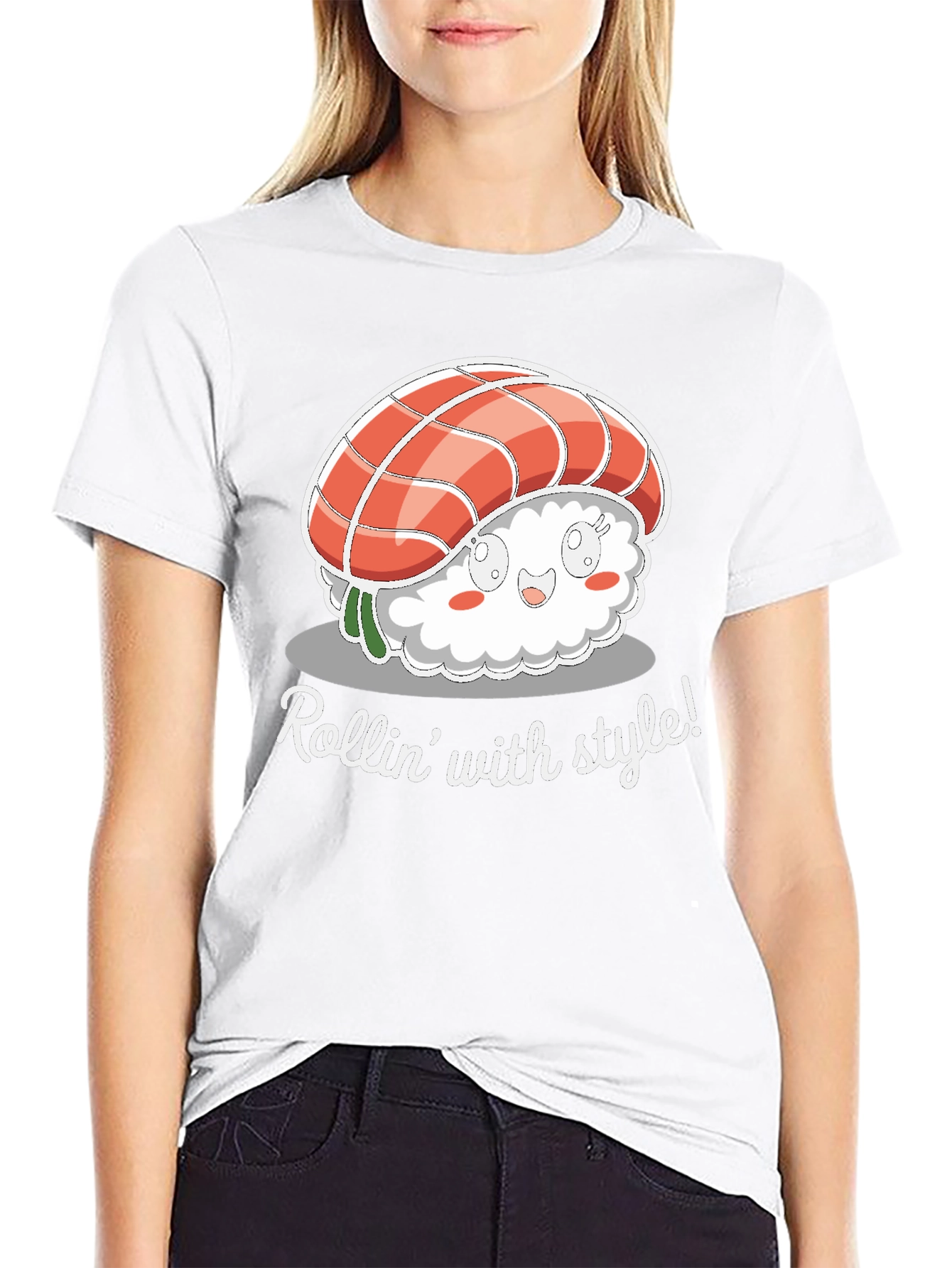 Rollin With Style Sushi Graphic Tee