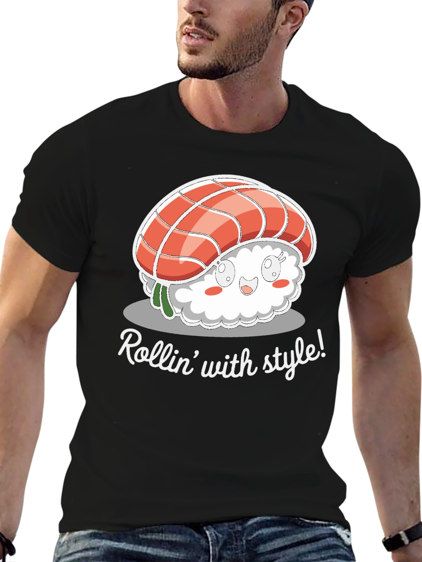 Rollin With Style Sushi Graphic Tee