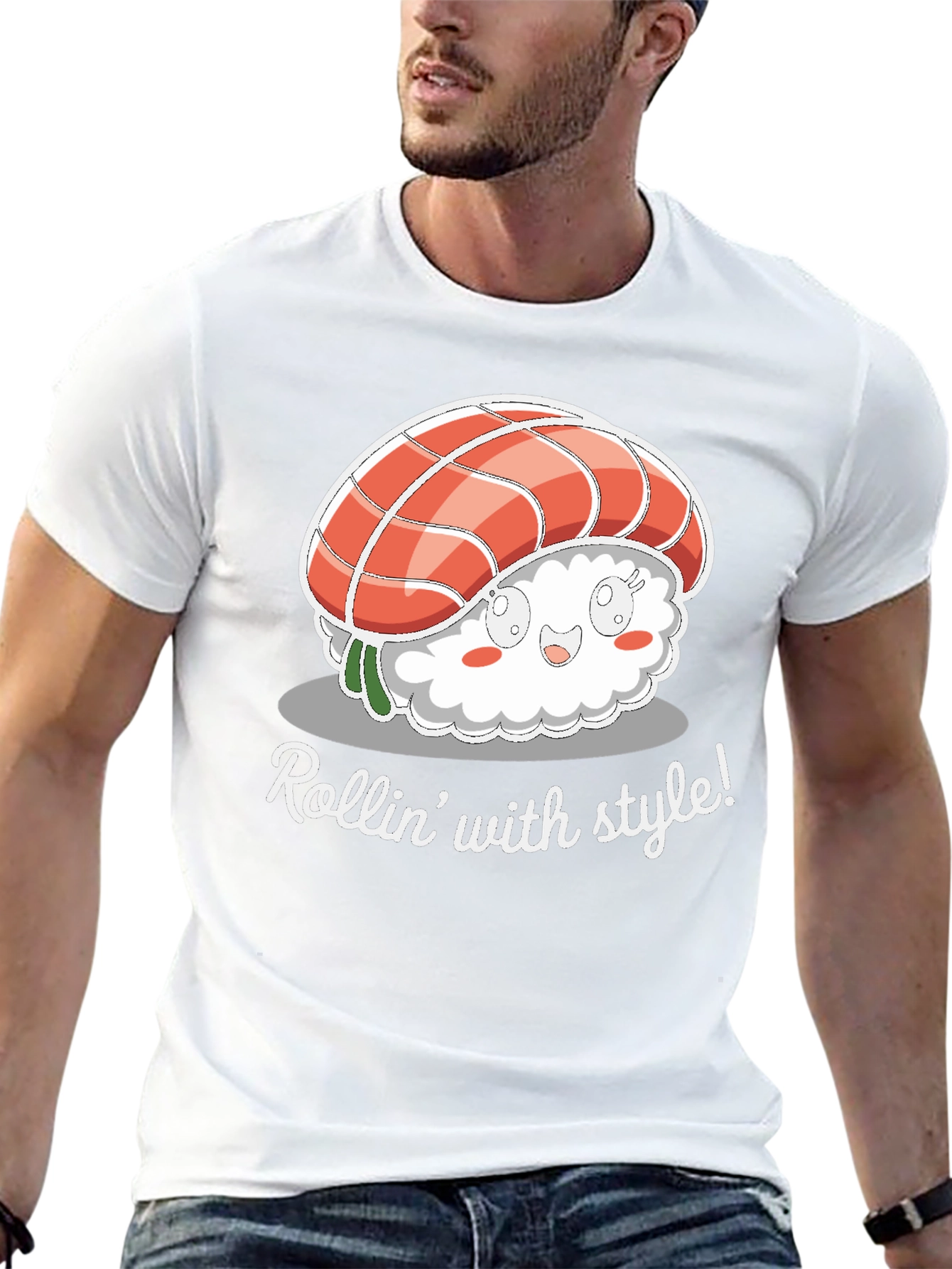 Rollin With Style Sushi Graphic Tee