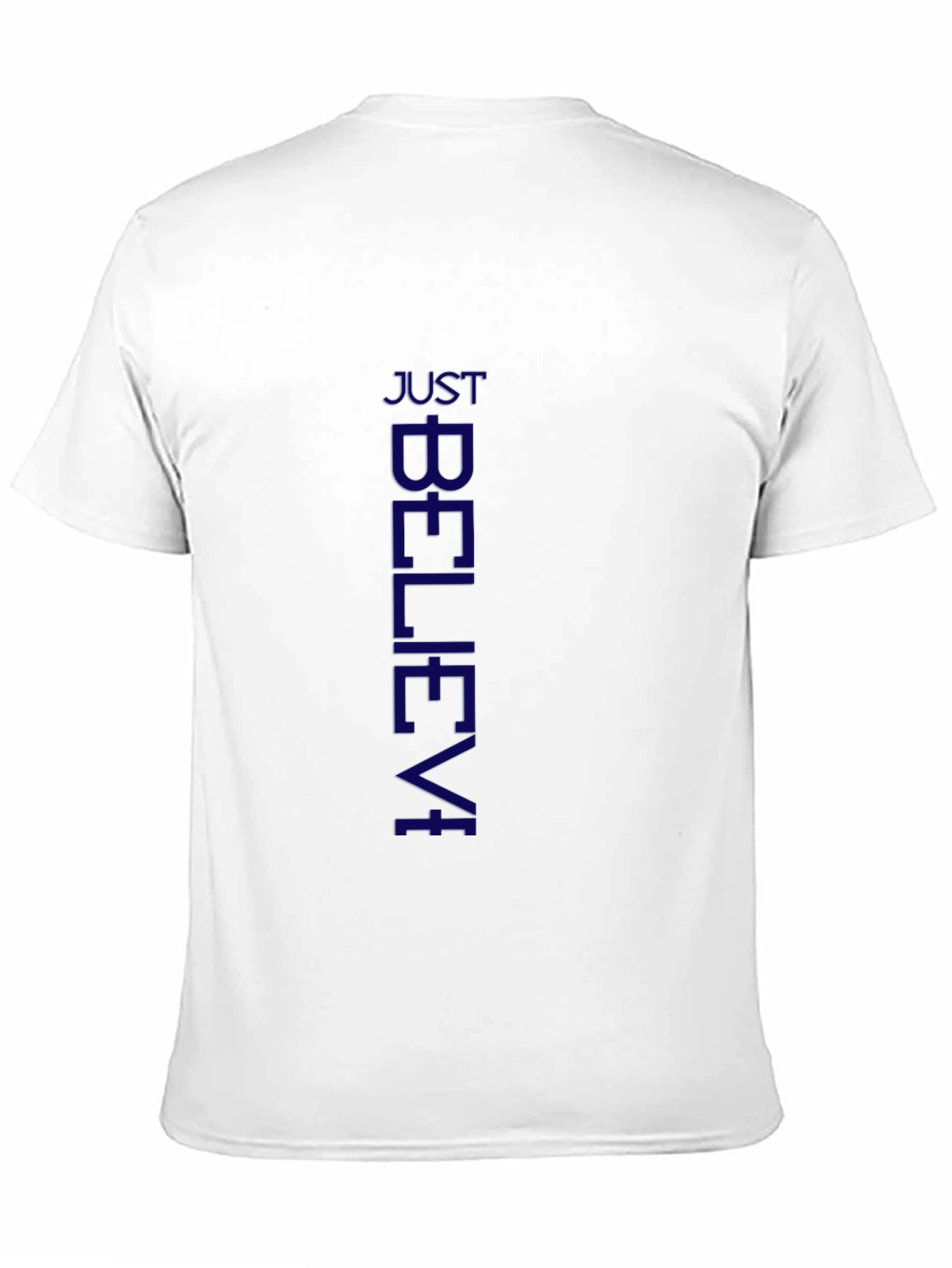 Just Believe Mens Black T-Shirt