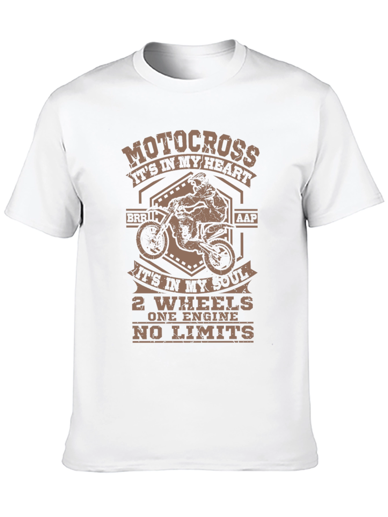 Motocross Black T-Shirt - Its In My Heart Design