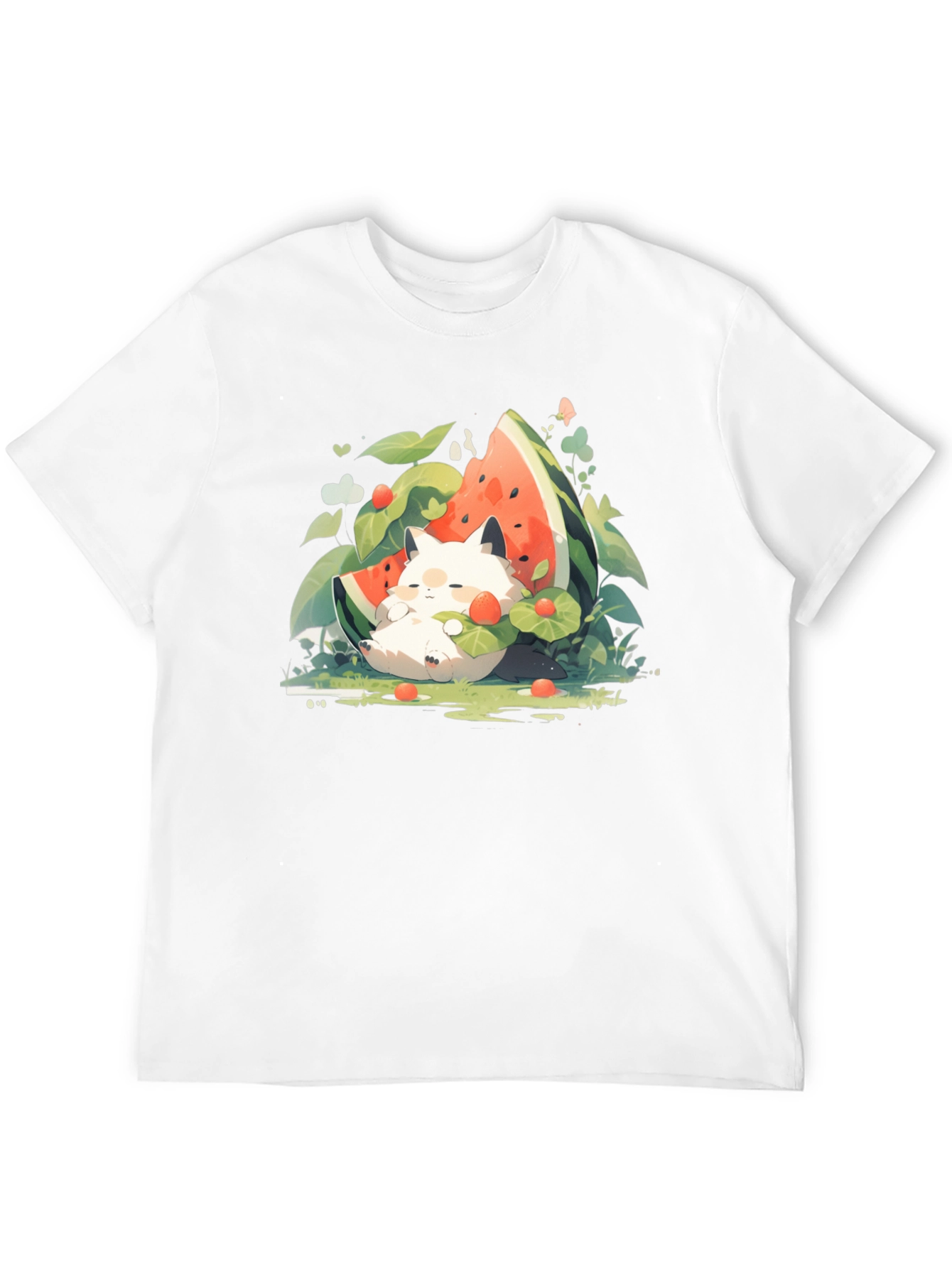 Cute Cat Watermelon T-Shirt